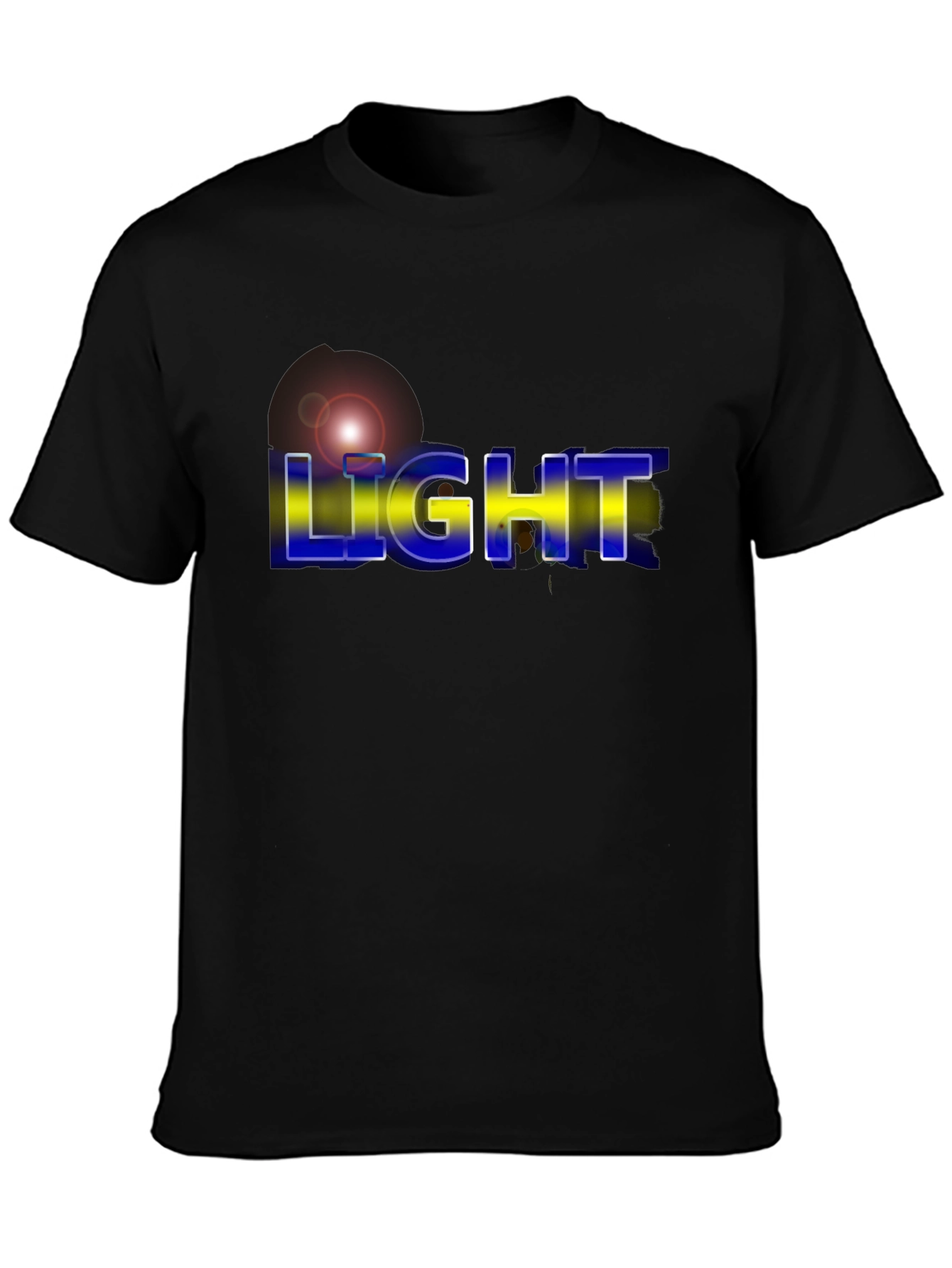 Camiseta Negra Hombre - Diseño Light Moderno