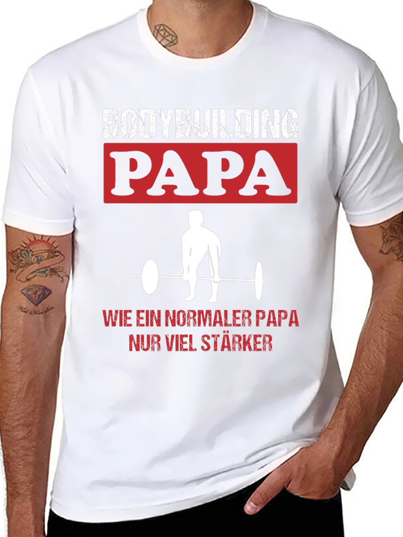 Camiseta Bodybuilding Papa: ¡Más Fuerte Que Un Oso!