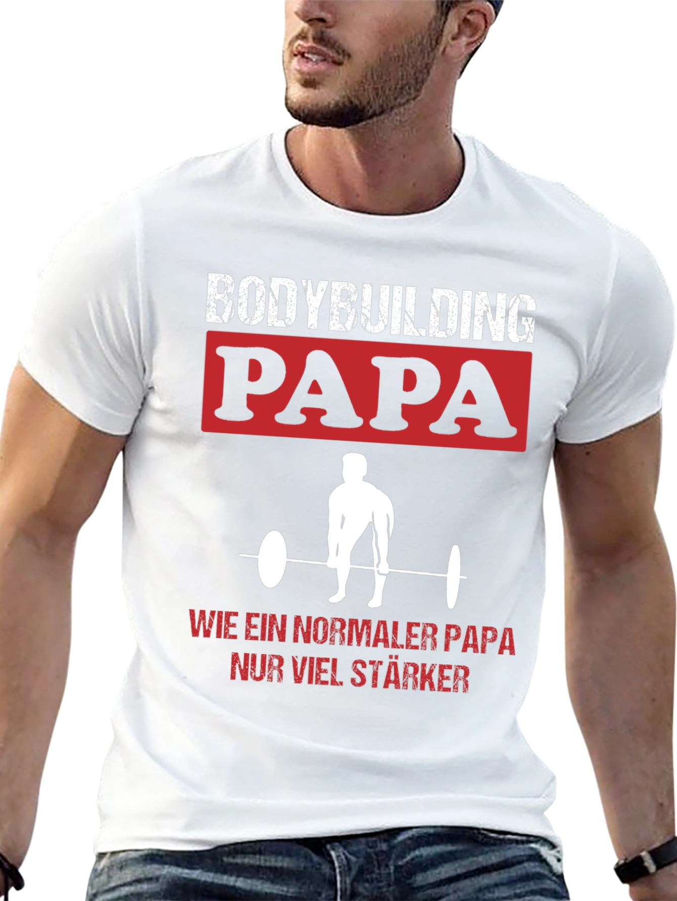 Camiseta Bodybuilding Papa: ¡Más Fuerte Que Un Oso!
