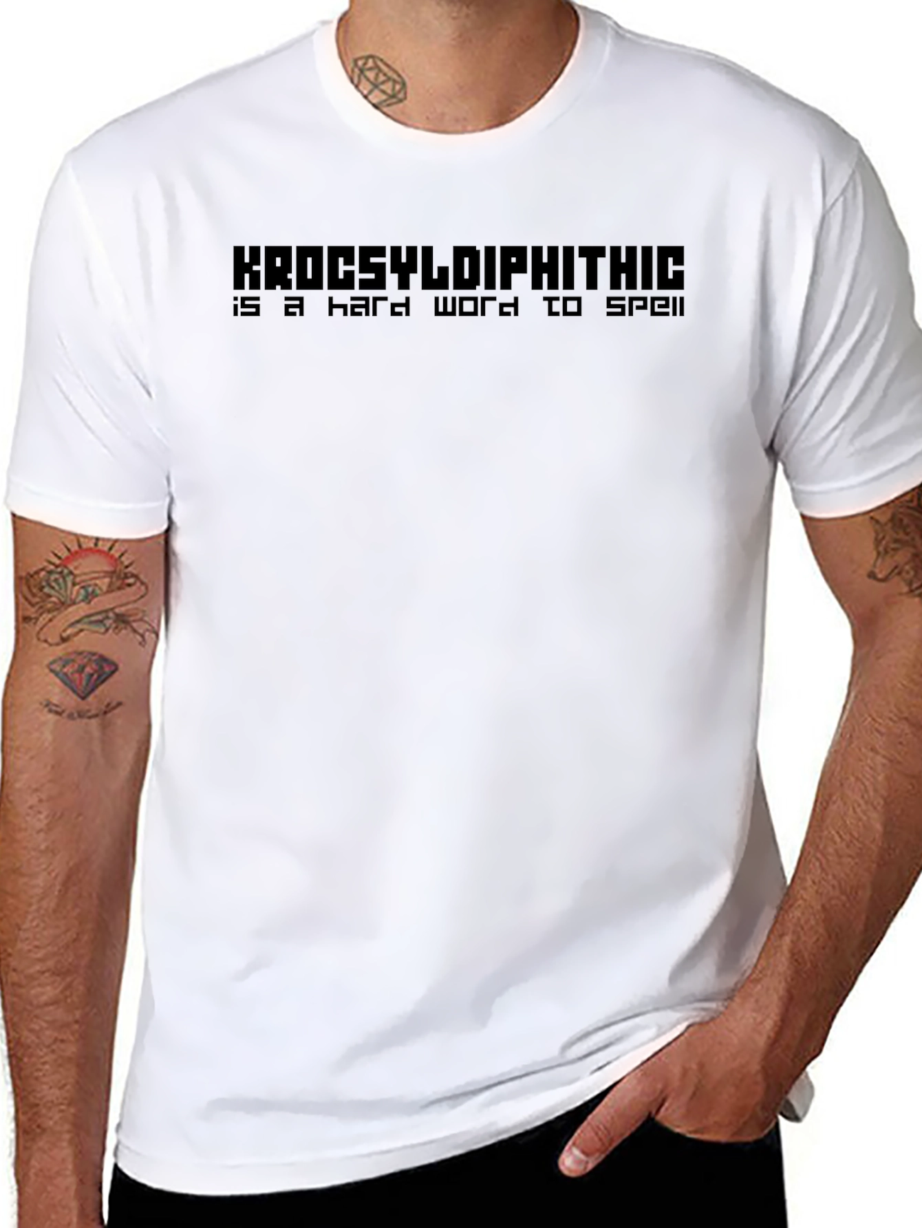 Camiseta Divertida: Krocsyldiphithic una palabra difícil