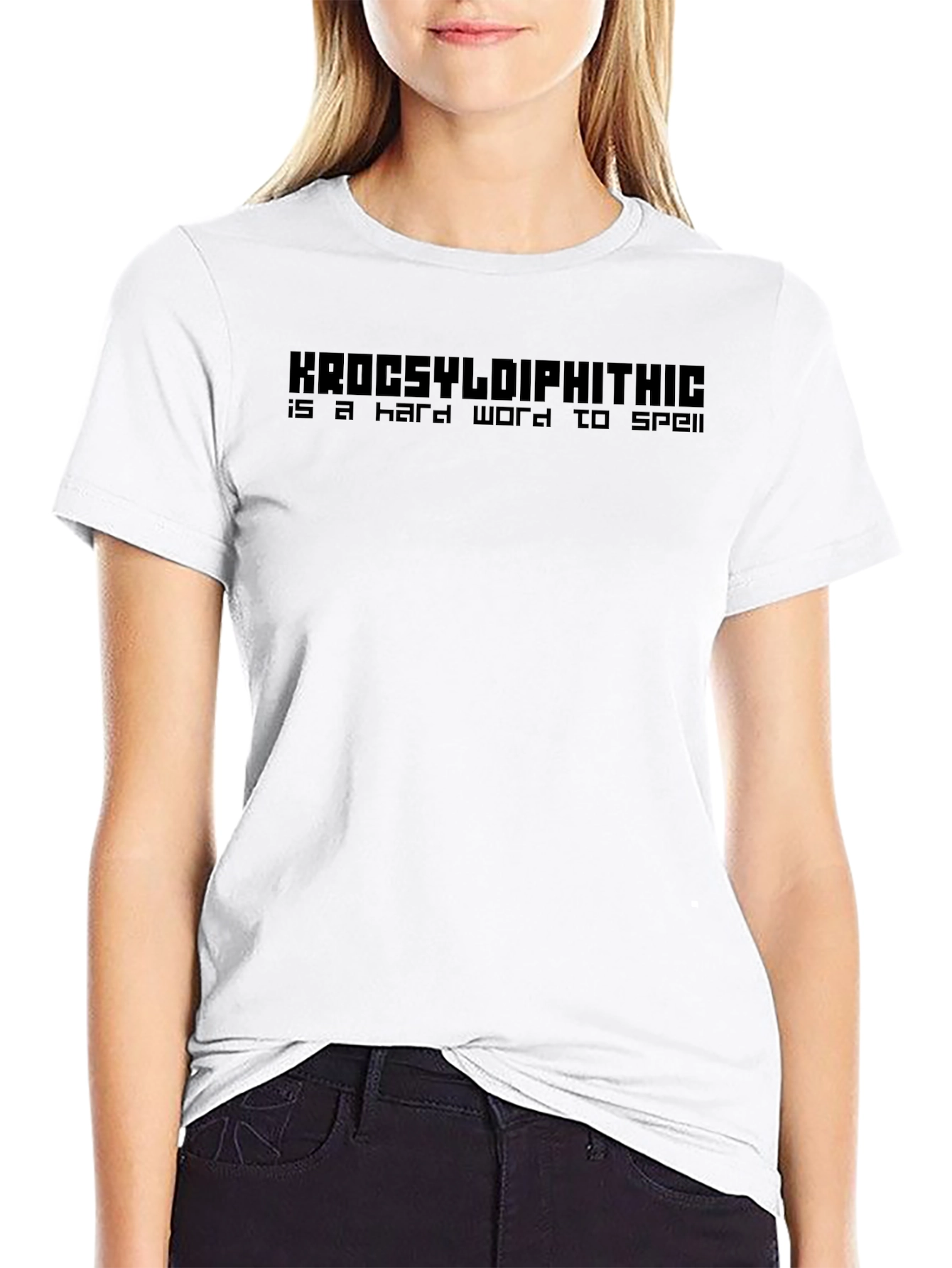 Camiseta Divertida: Krocsyldiphithic una palabra difícil