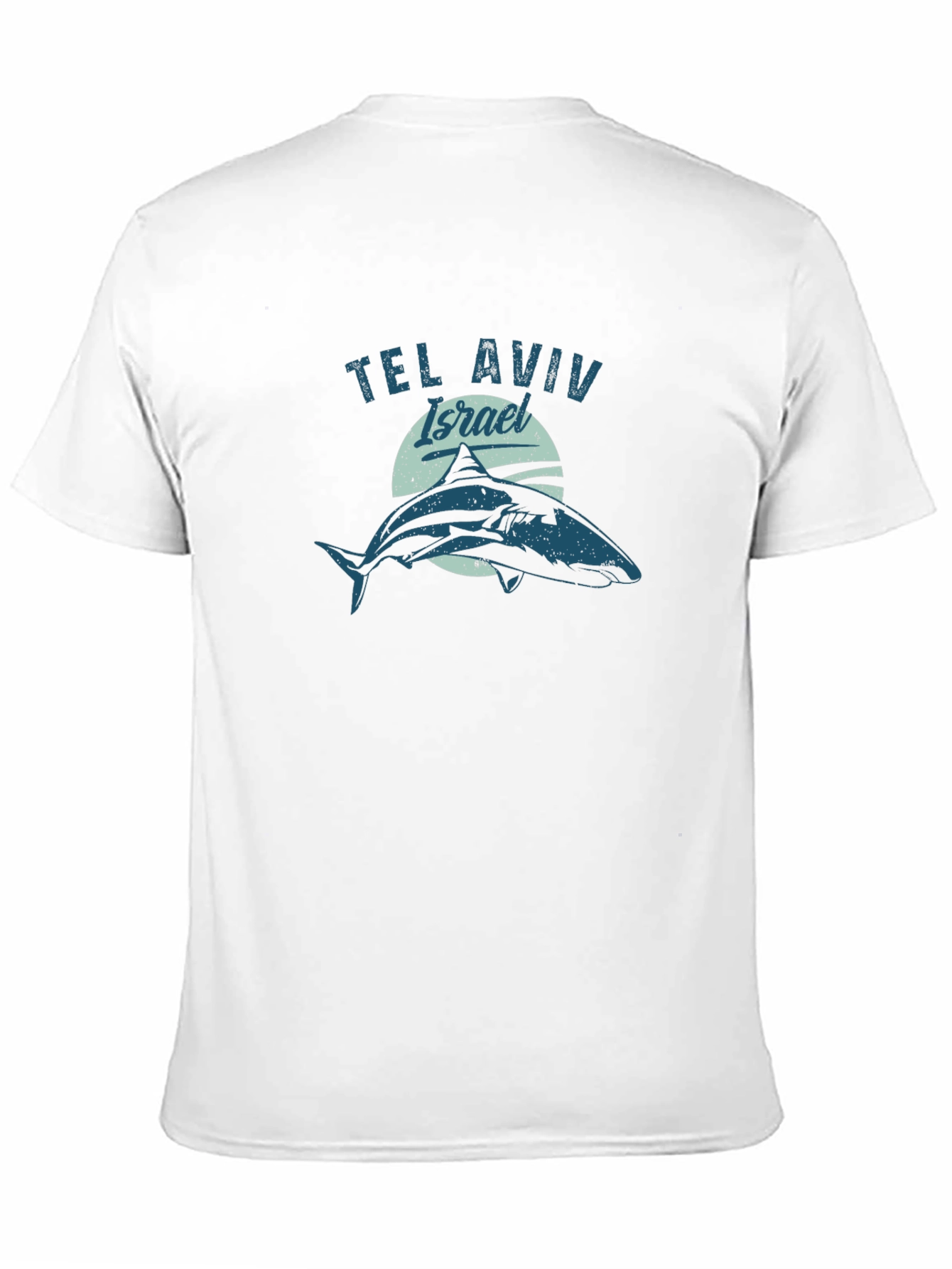 Camiseta Negra Tel Aviv Israel Tiburón
