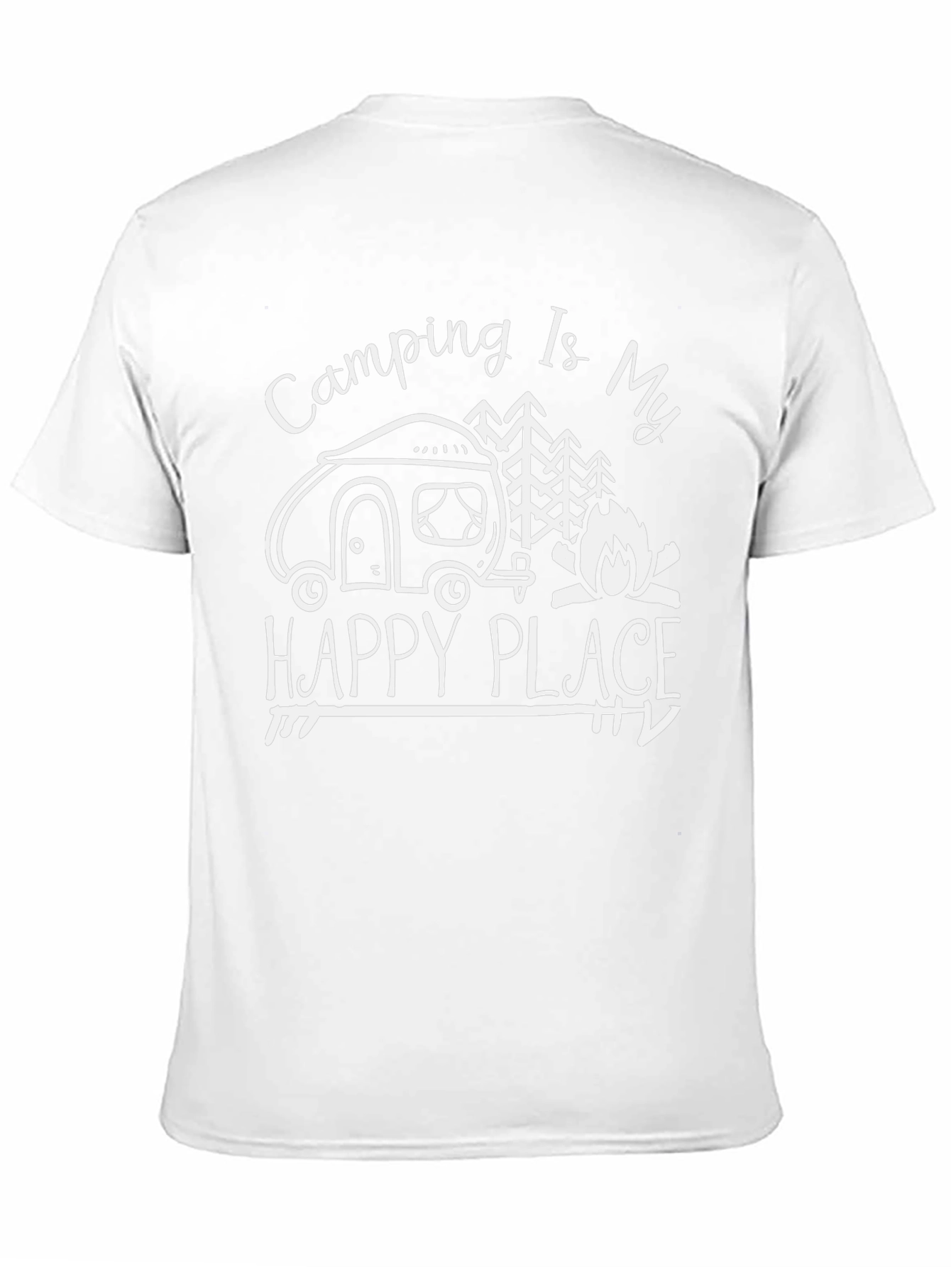 Camiseta Negra Camping Is My Happy Place
