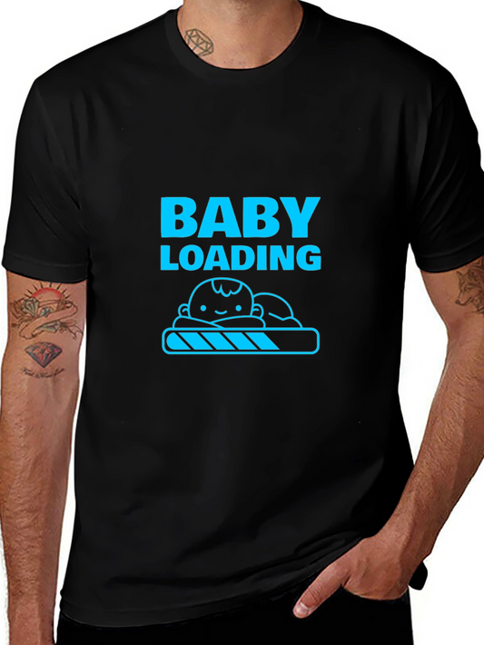 Camiseta Negra Divertida para Futuro Papá - Baby Loading