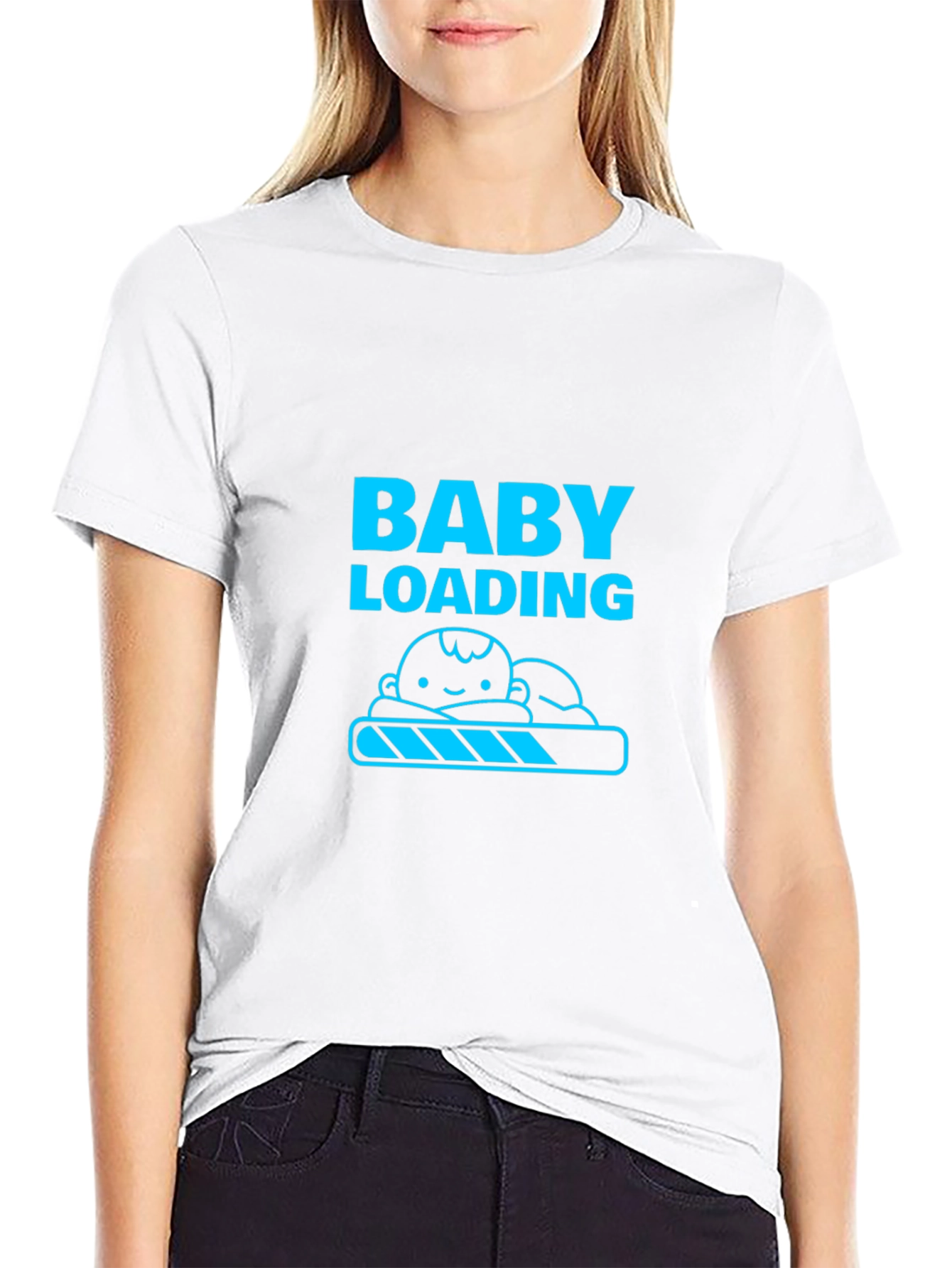 Camiseta Negra Divertida para Futuro Papá - Baby Loading