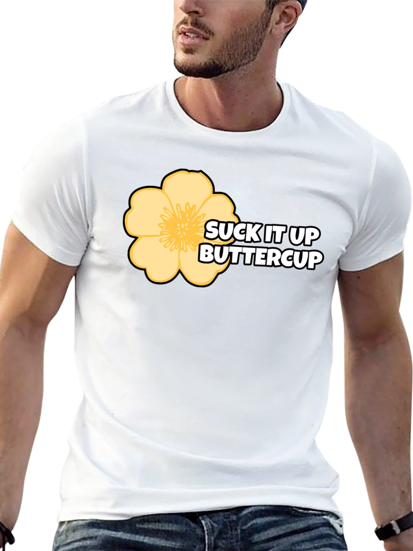 Camiseta Negra Suck It Up Buttercup