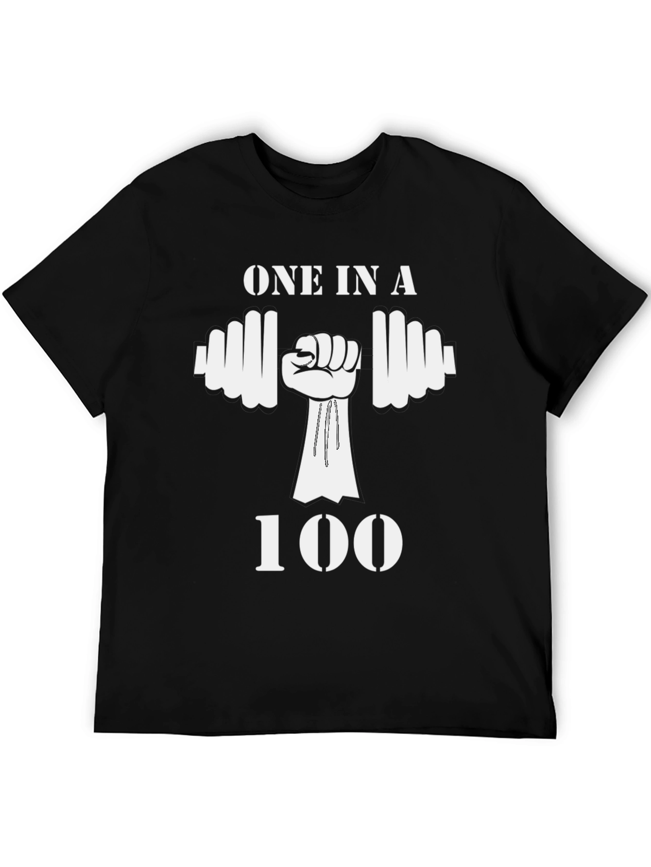 Camiseta Negra One in a 100 Gimnasio Fitness