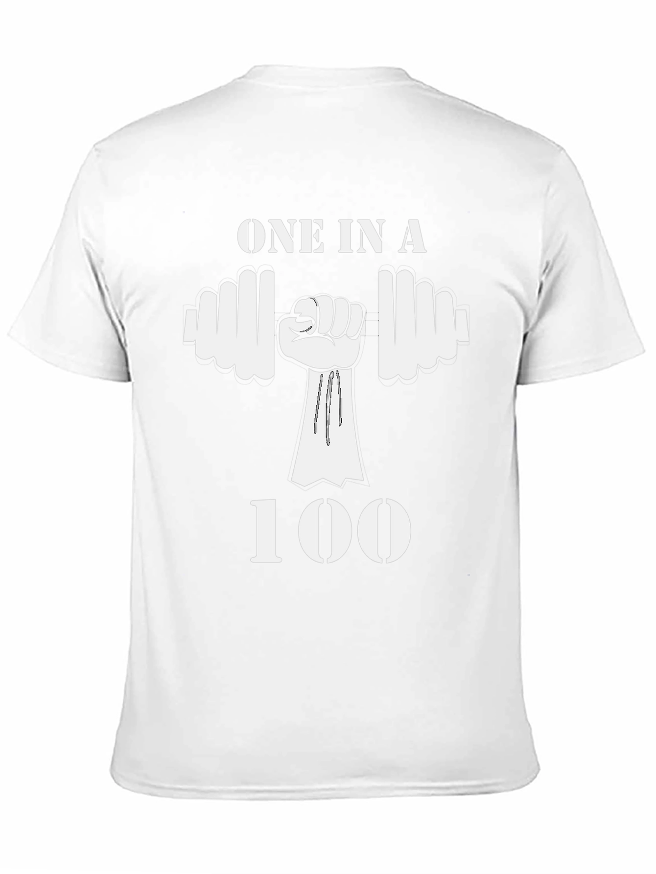 Camiseta Negra One in a 100 Gimnasio Fitness