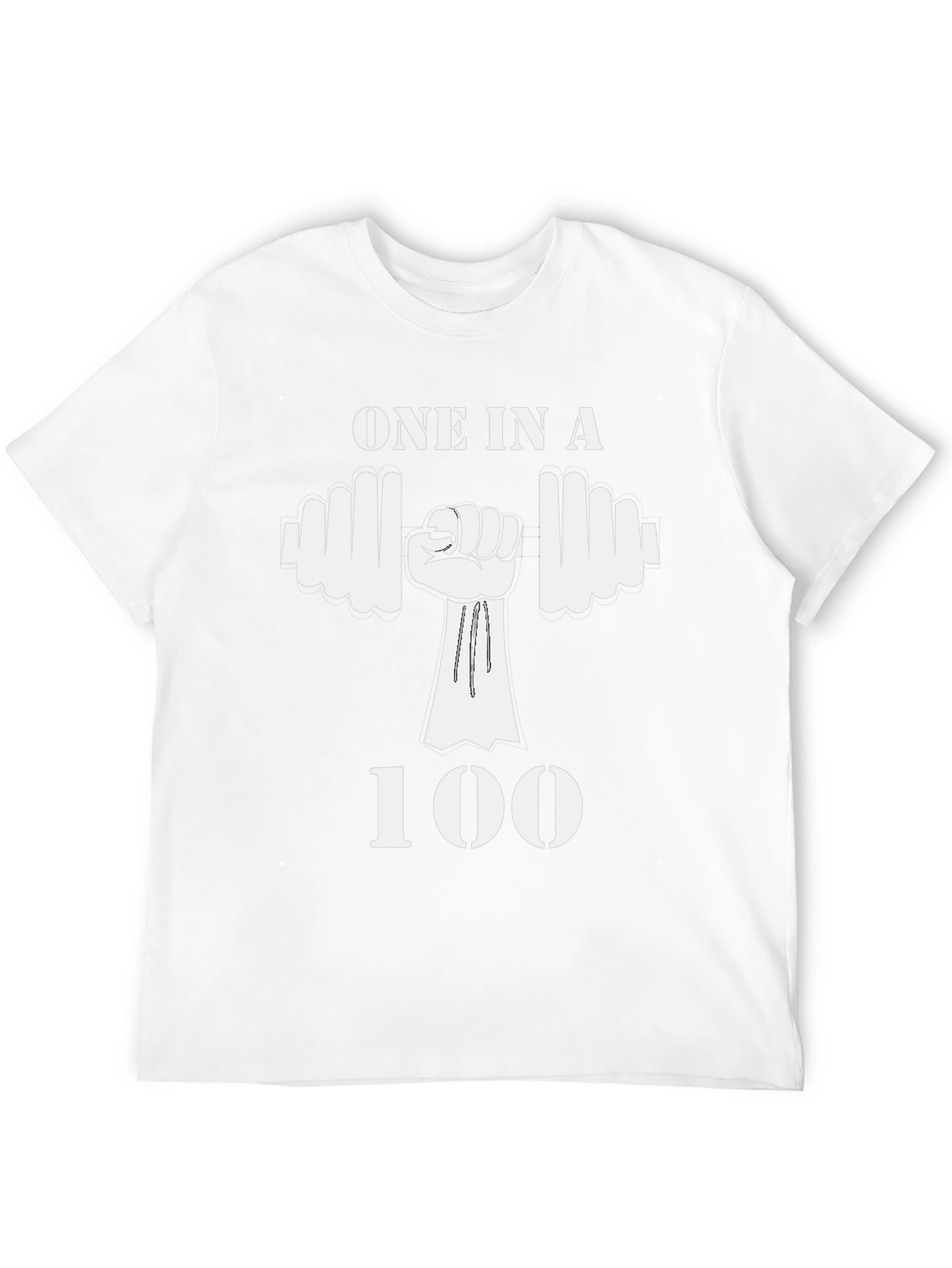 Camiseta Negra One in a 100 Gimnasio Fitness