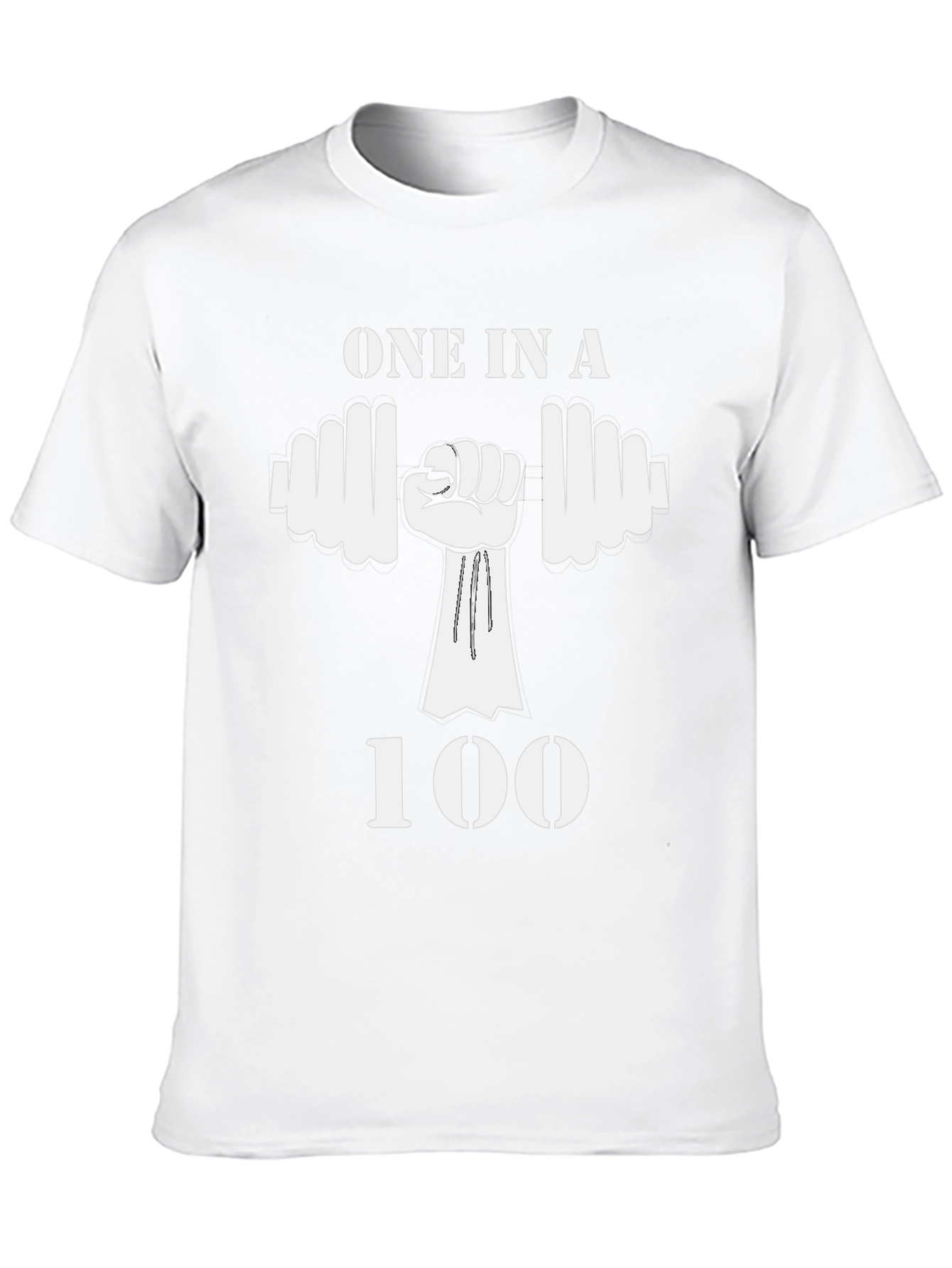 Camiseta Negra One in a 100 Gimnasio Fitness