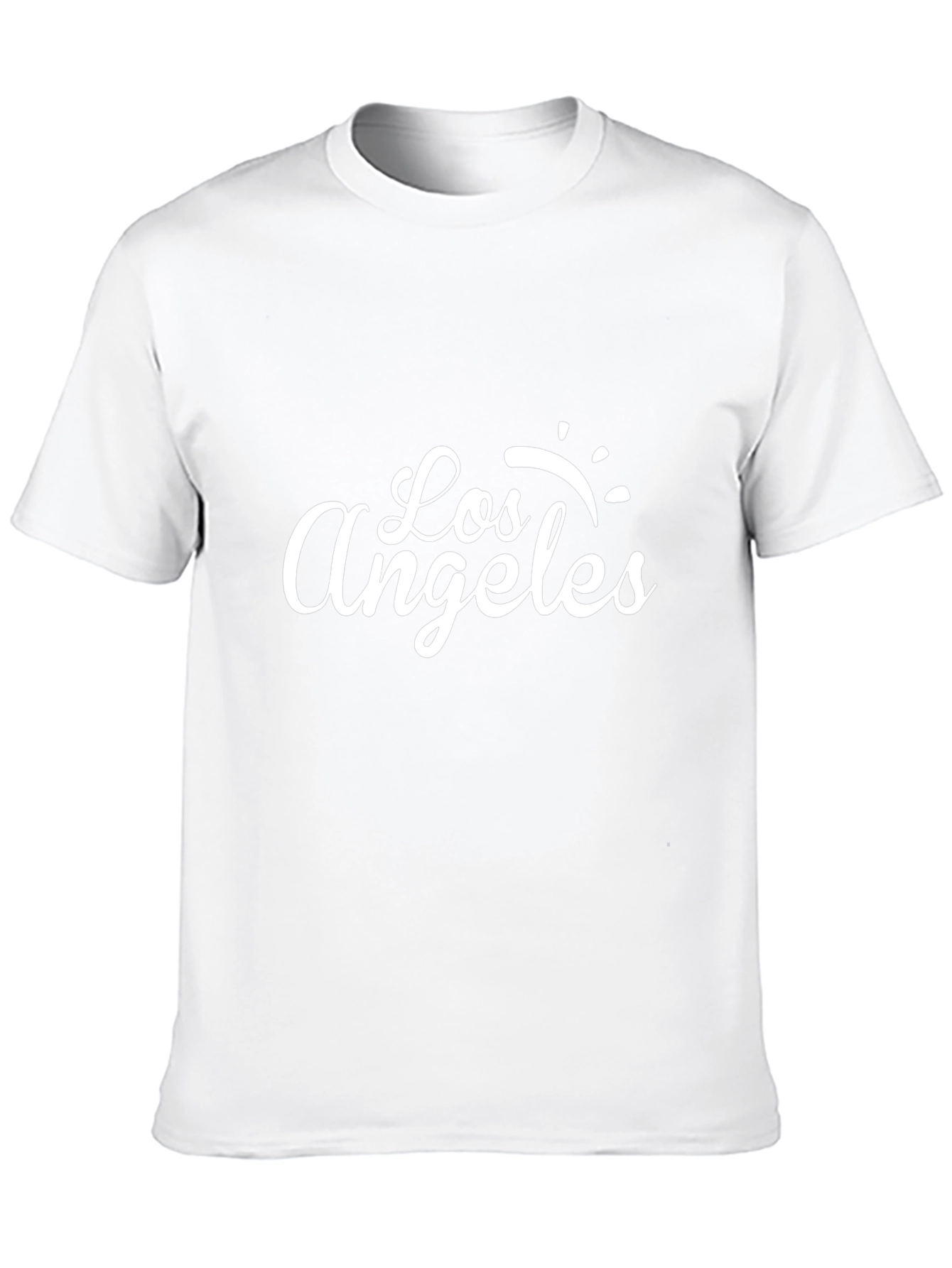 Camiseta Negra Hombre - Diseño Los Ángeles