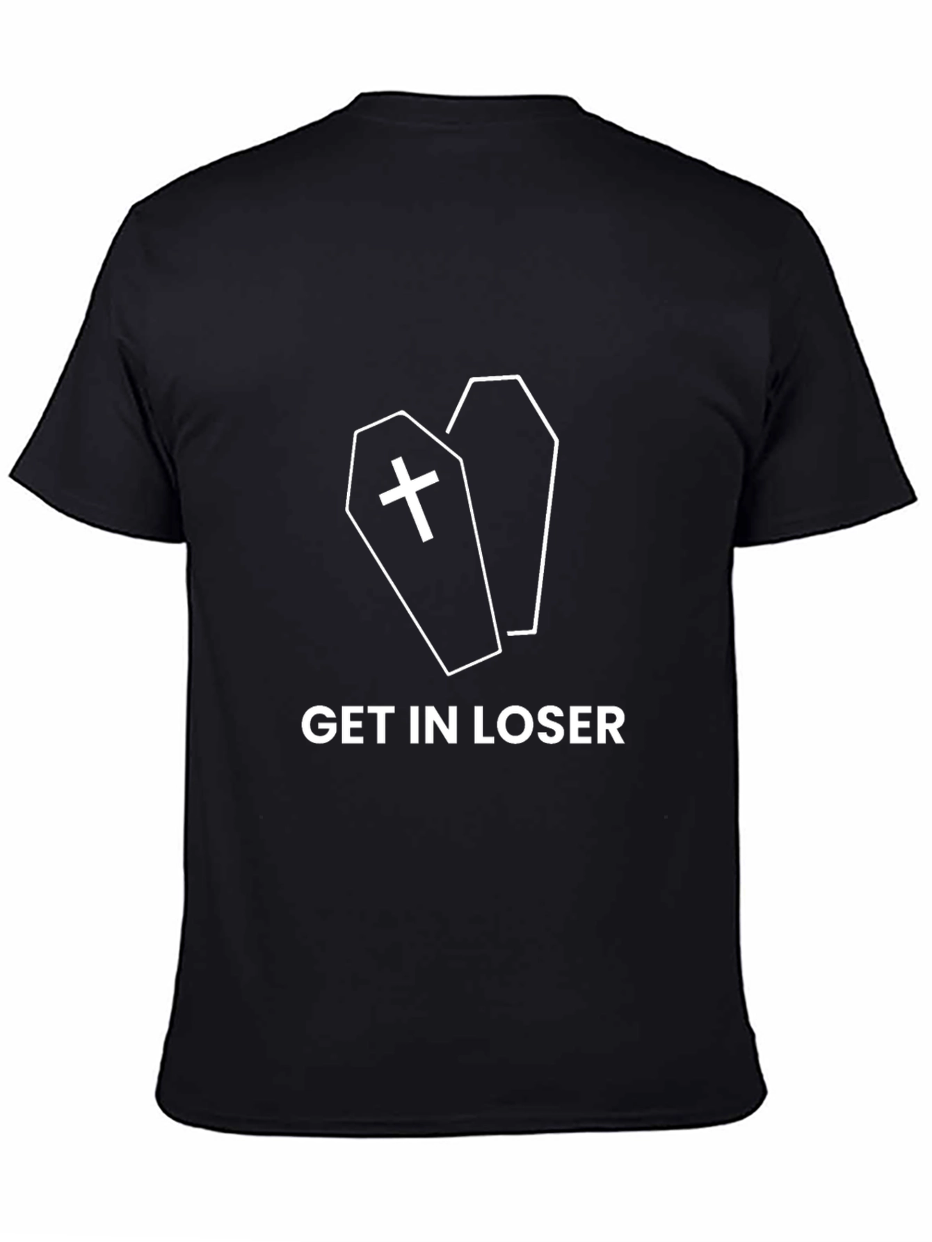 Camiseta Negra Get In Loser Ataúdes