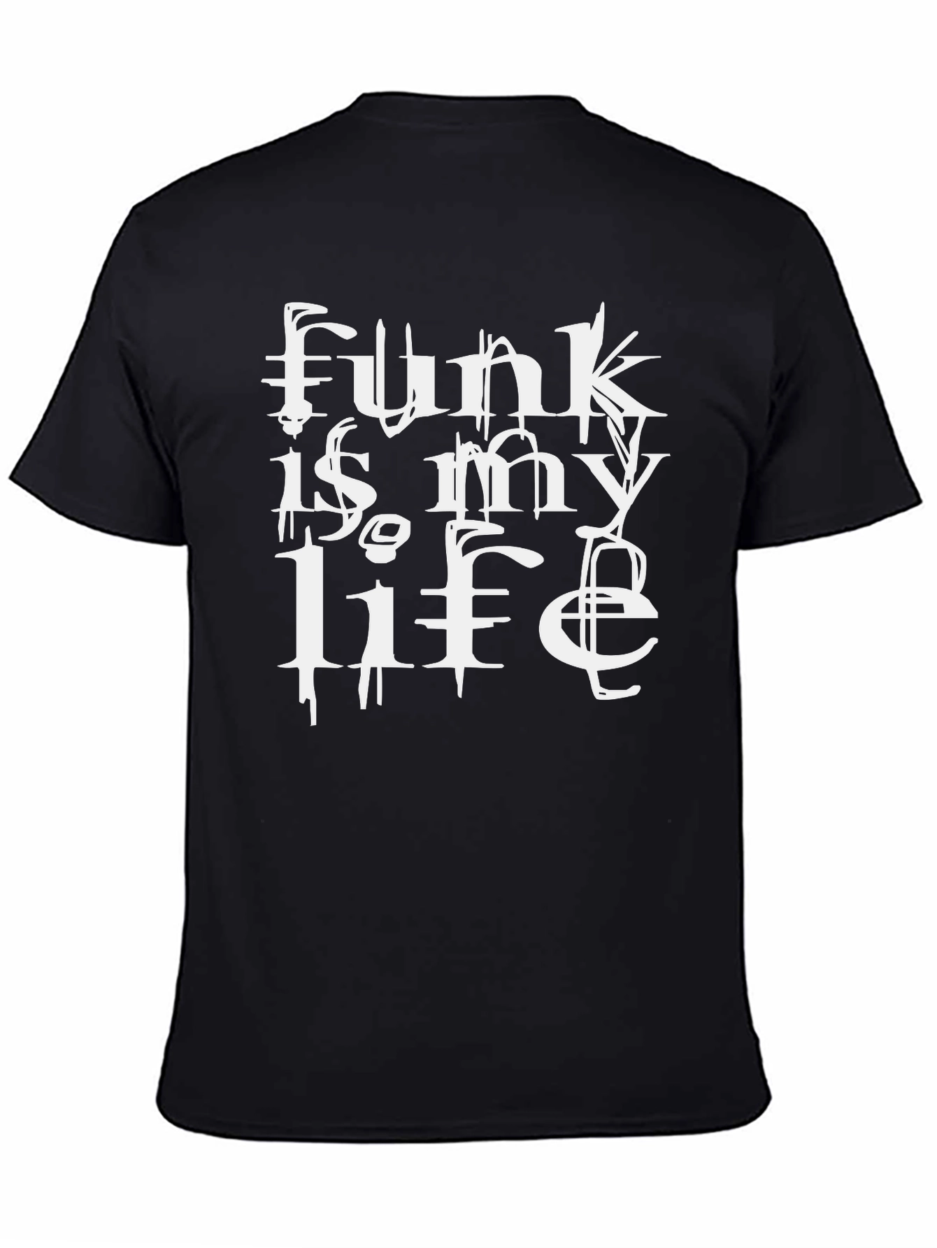 Camiseta Negra Funk Is My Life Algodón Unisex