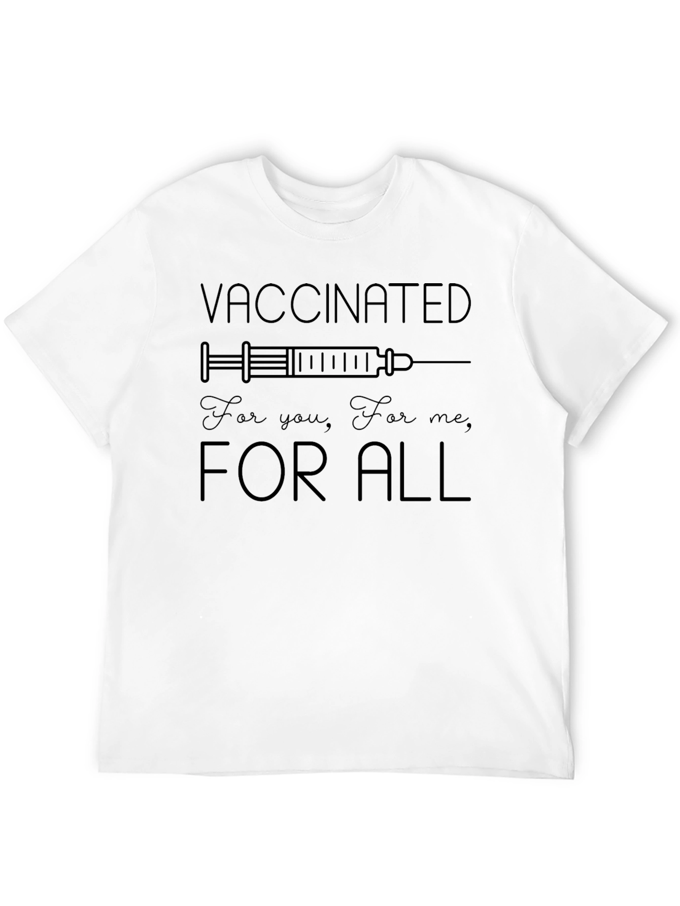 Camiseta Vacunado: Para ti Para mí Para todos