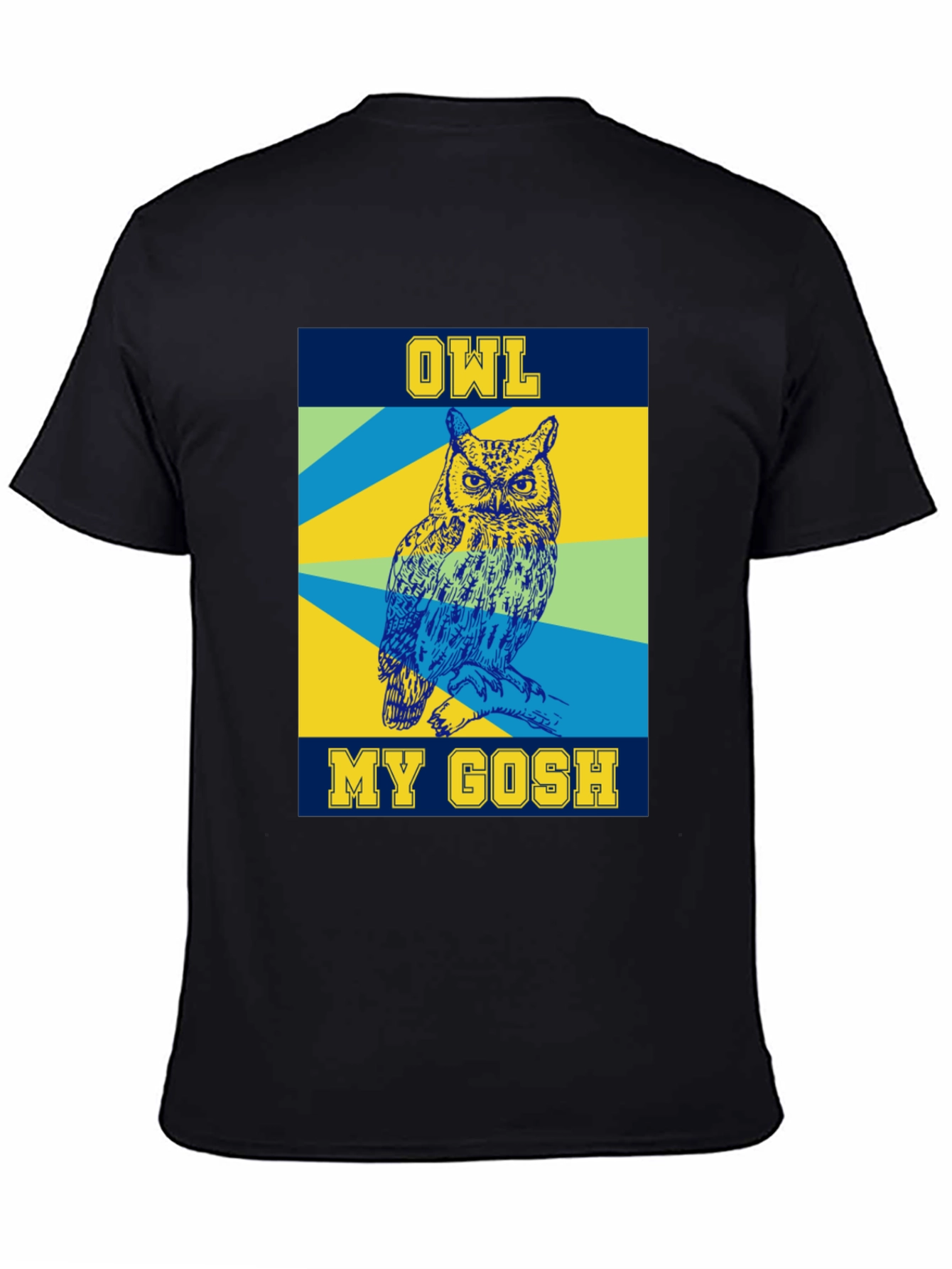 Camiseta Negra con Diseño de Búho Owl My Gosh