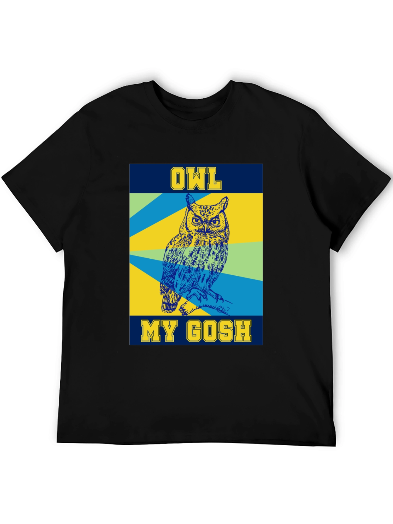 Camiseta Negra con Diseño de Búho Owl My Gosh