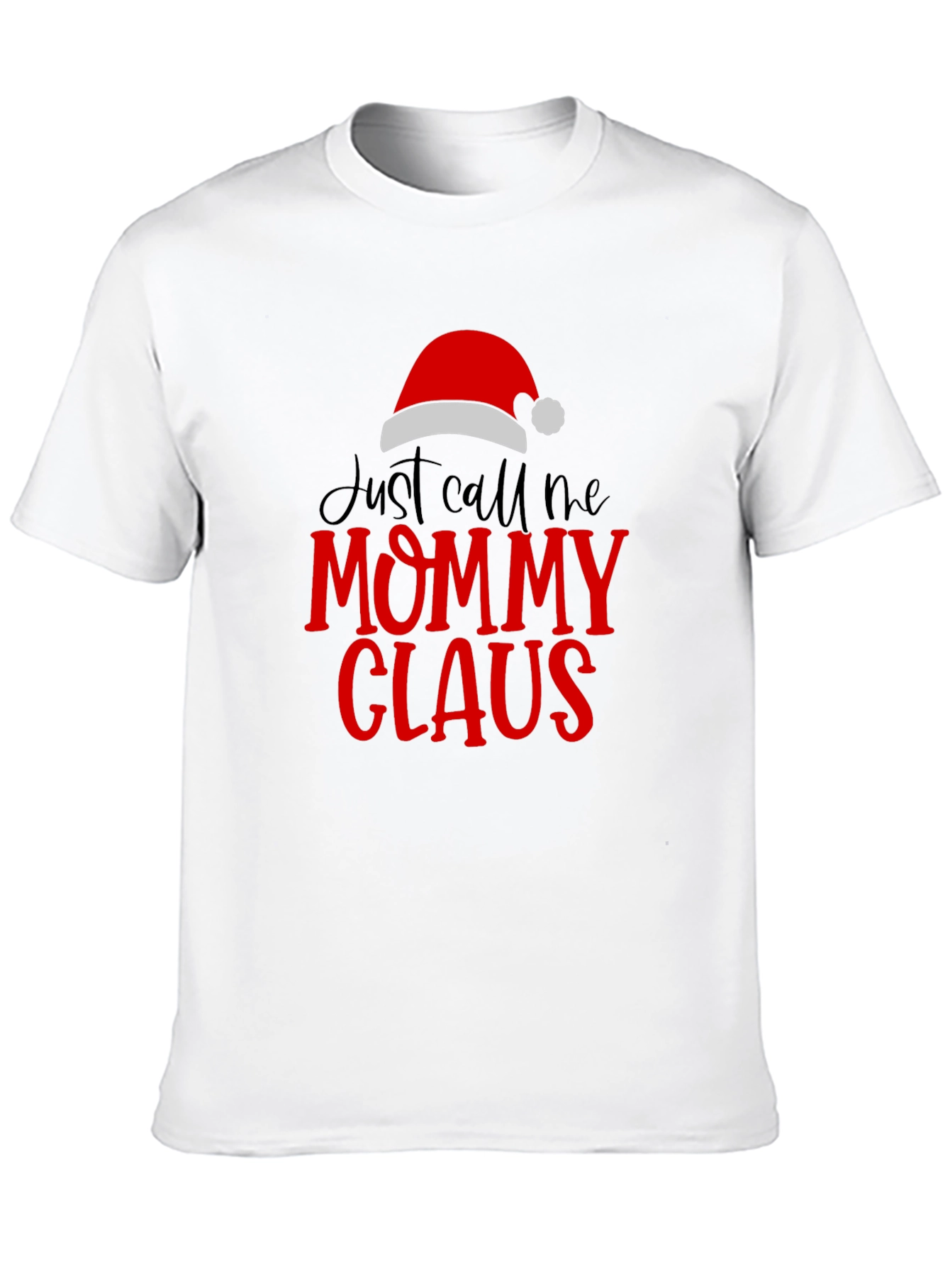 Camiseta Negra Mommy Claus Navideña
