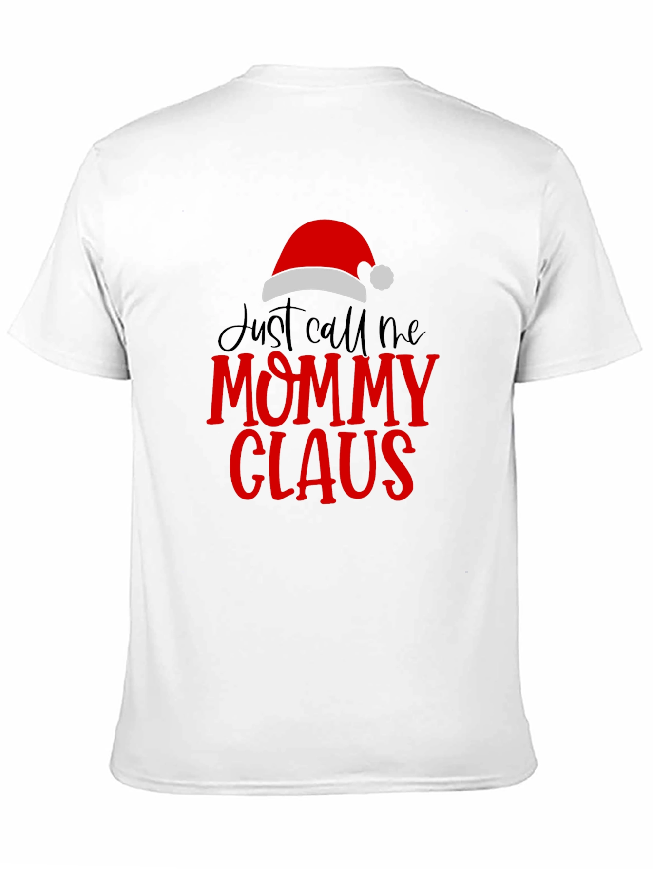 Camiseta Negra Mommy Claus Navideña