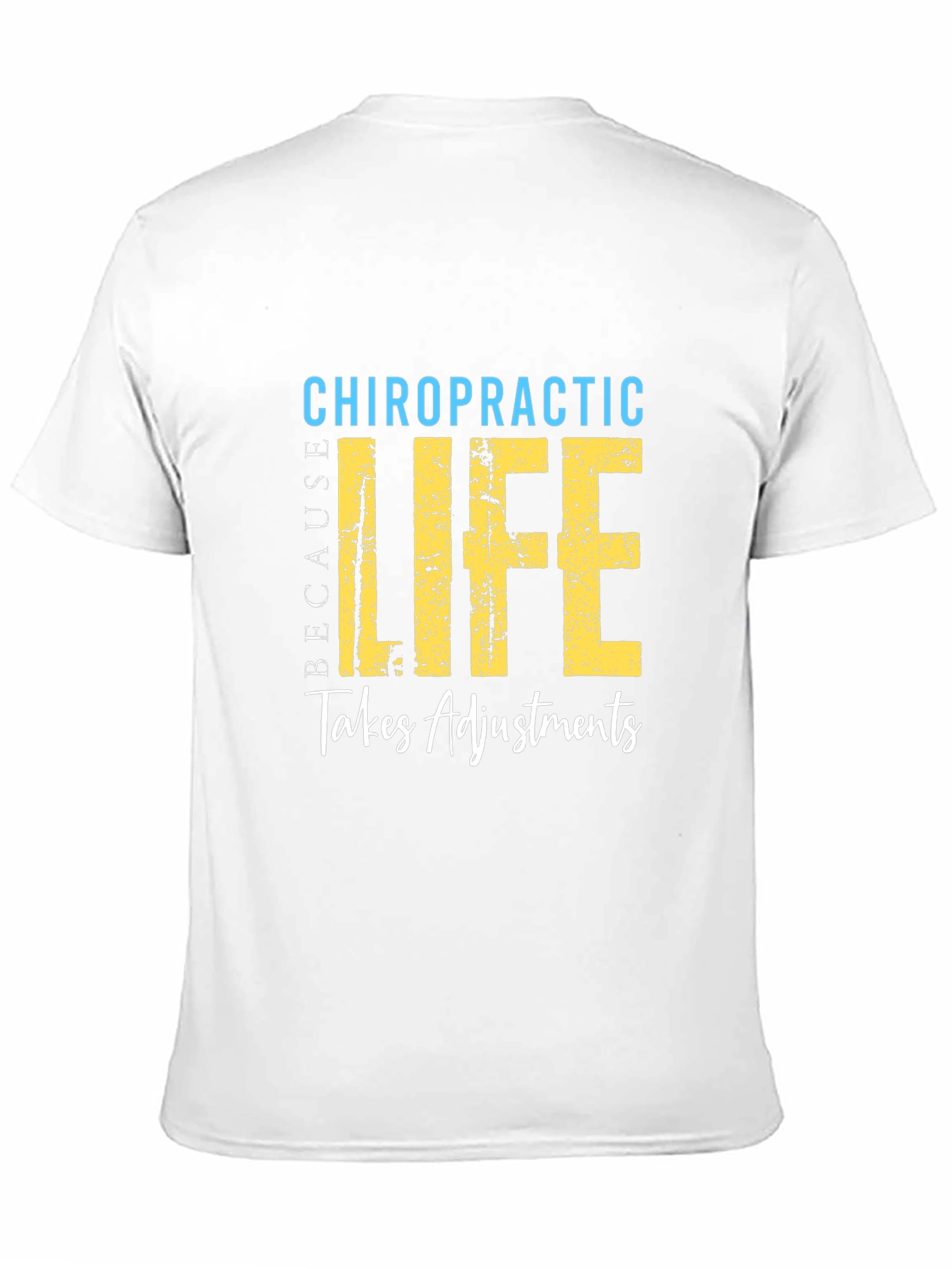 Camiseta Negra de Quiropráctica La Vida Requiere Ajustes