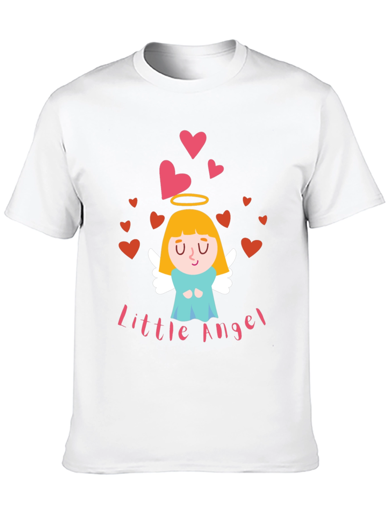 Camiseta Negra Little Angel para Adulto