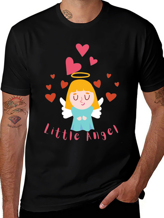 Camiseta Negra Little Angel para Adulto