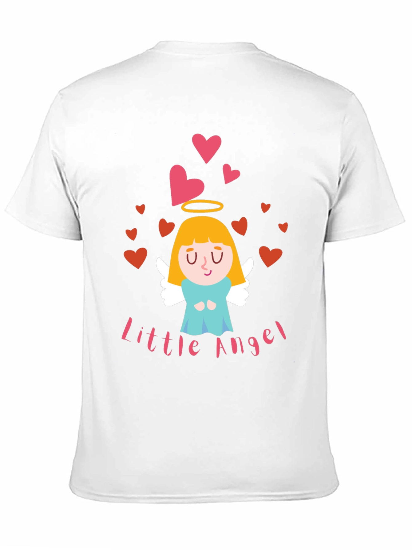 Camiseta Negra Little Angel para Adulto