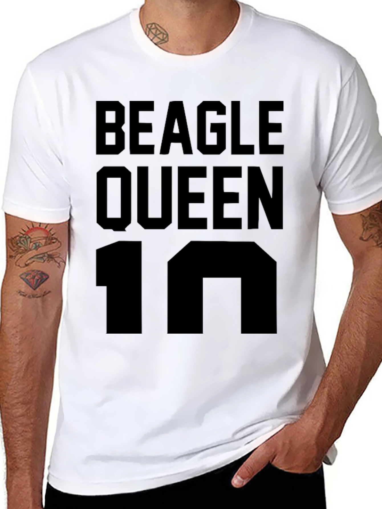 Camiseta Negra Beagle Queen 10