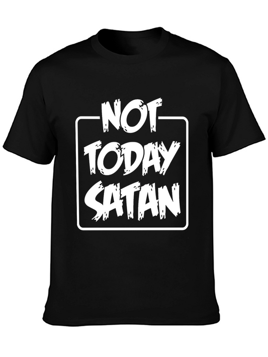 Camiseta Negra Not Today Satan