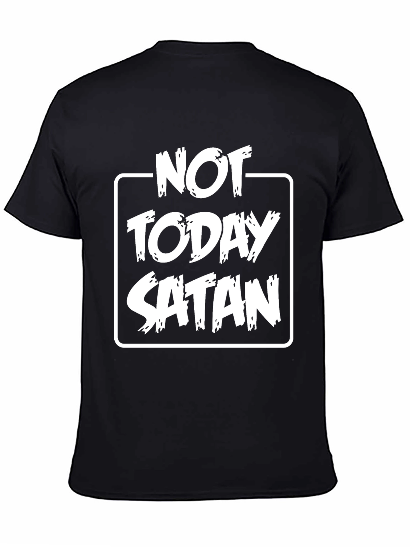 Camiseta Negra Not Today Satan