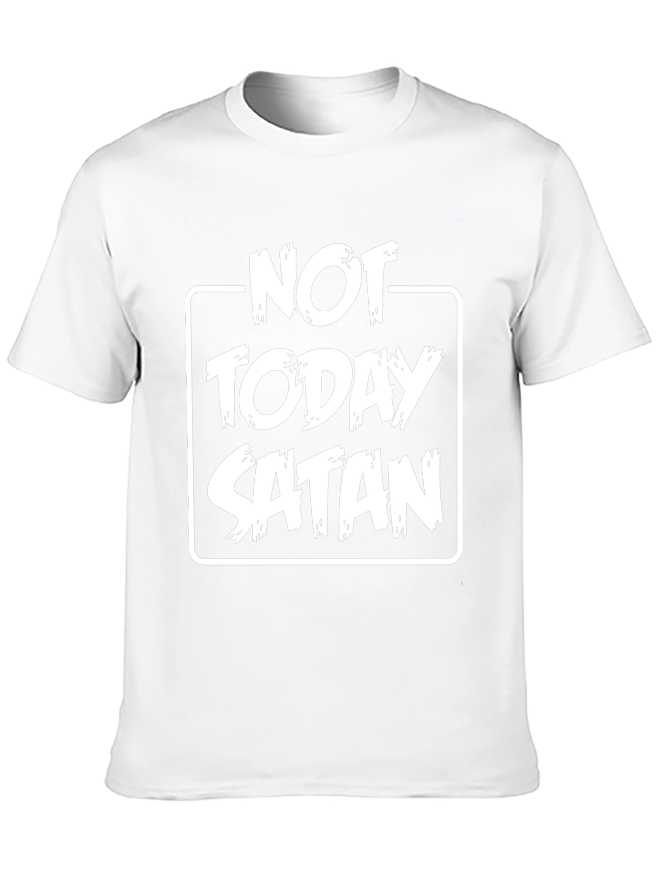 Camiseta Negra Not Today Satan