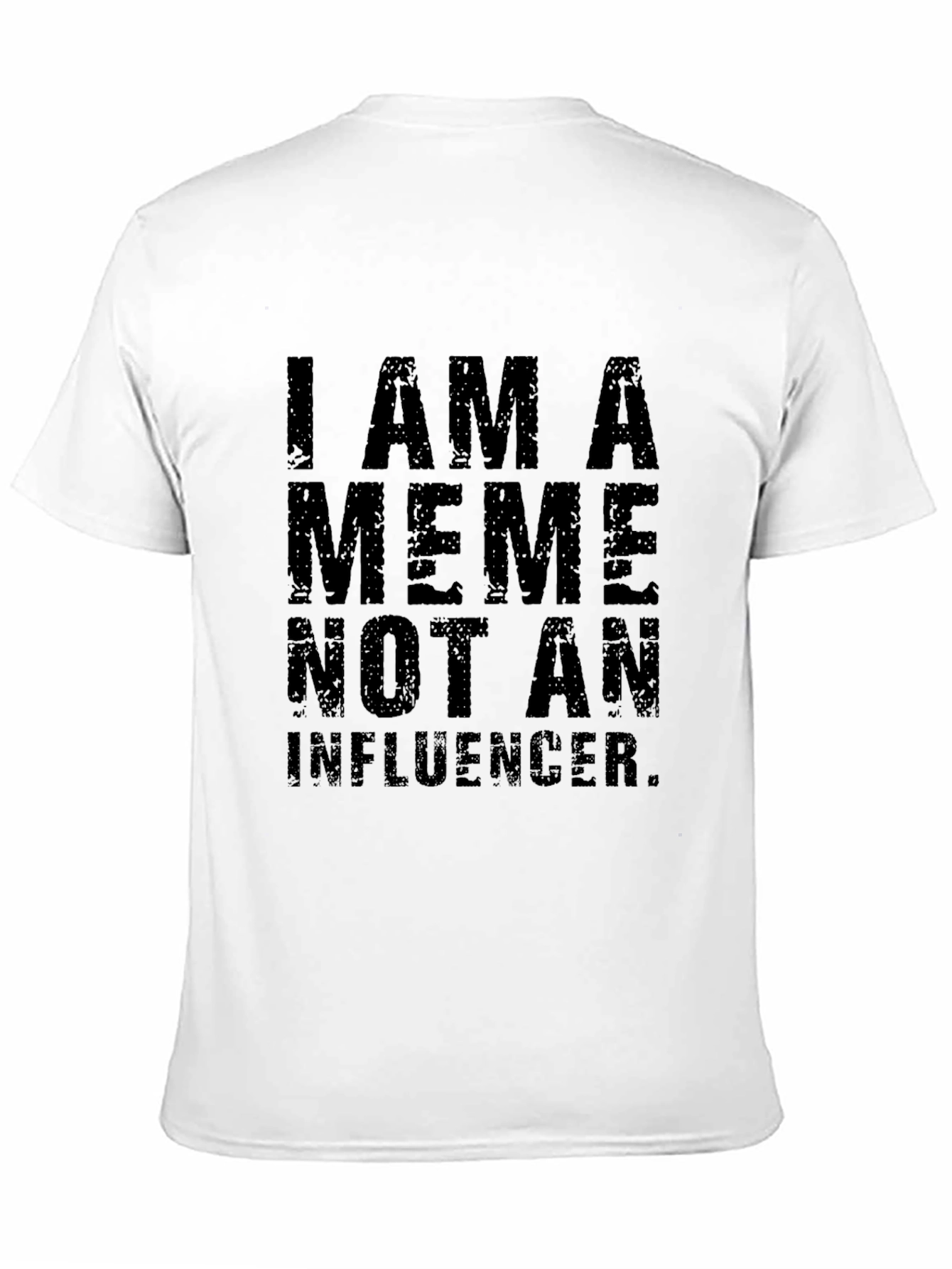 Camiseta Negra: Soy un Meme No un Influencer