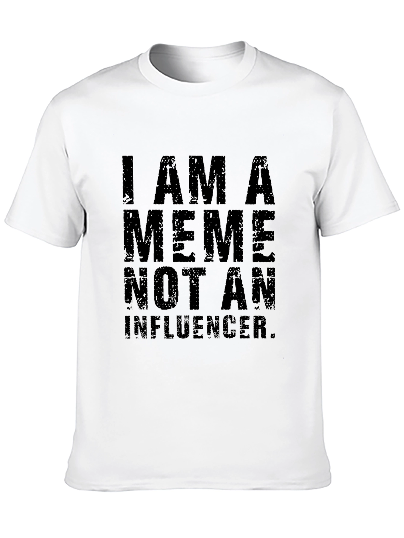Camiseta Negra: Soy un Meme No un Influencer
