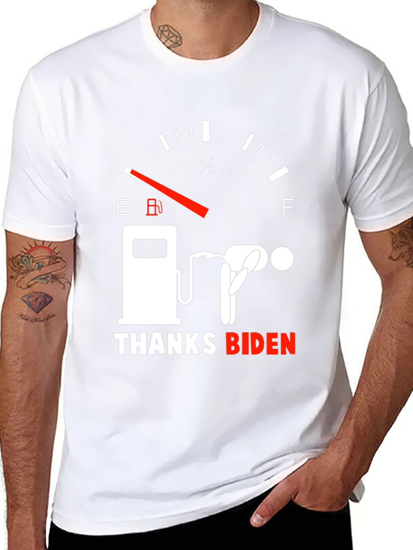 Camiseta Gráfica Gracias Biden - Humor Combustible