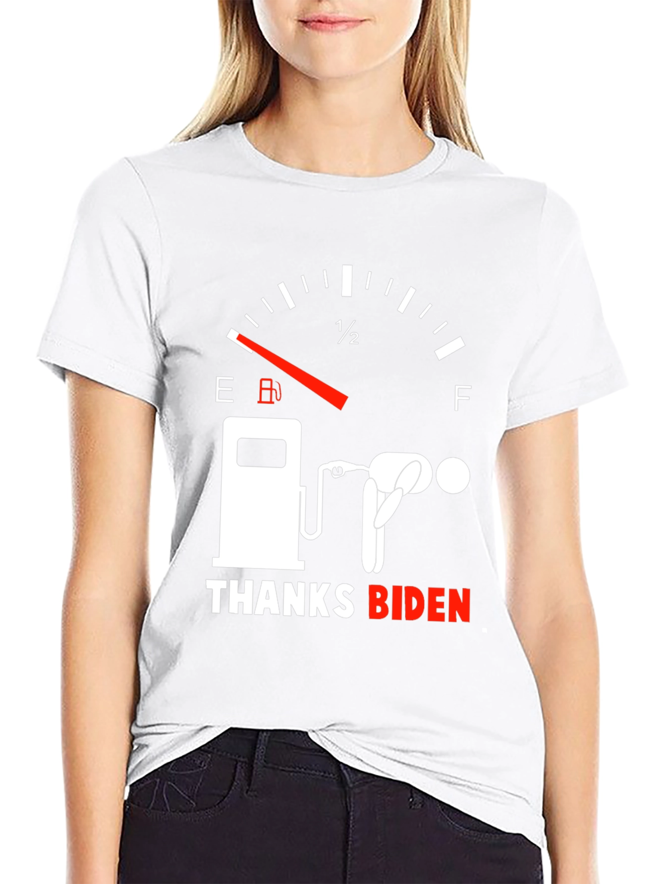 Camiseta Gráfica Gracias Biden - Humor Combustible