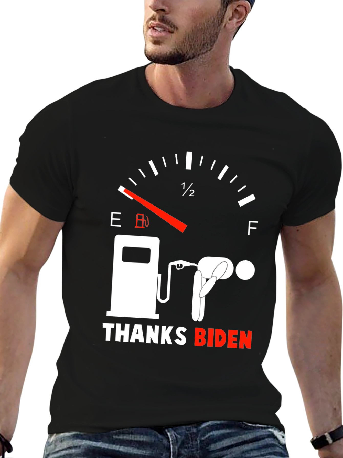 Camiseta Gráfica Gracias Biden - Humor Combustible