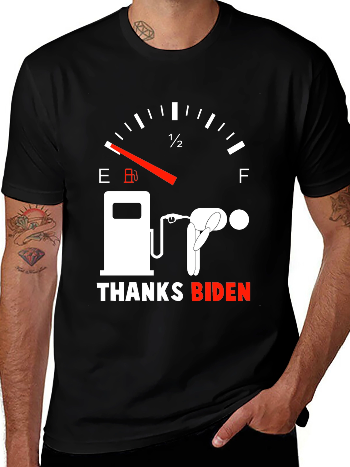 Camiseta Gráfica Gracias Biden - Humor Combustible