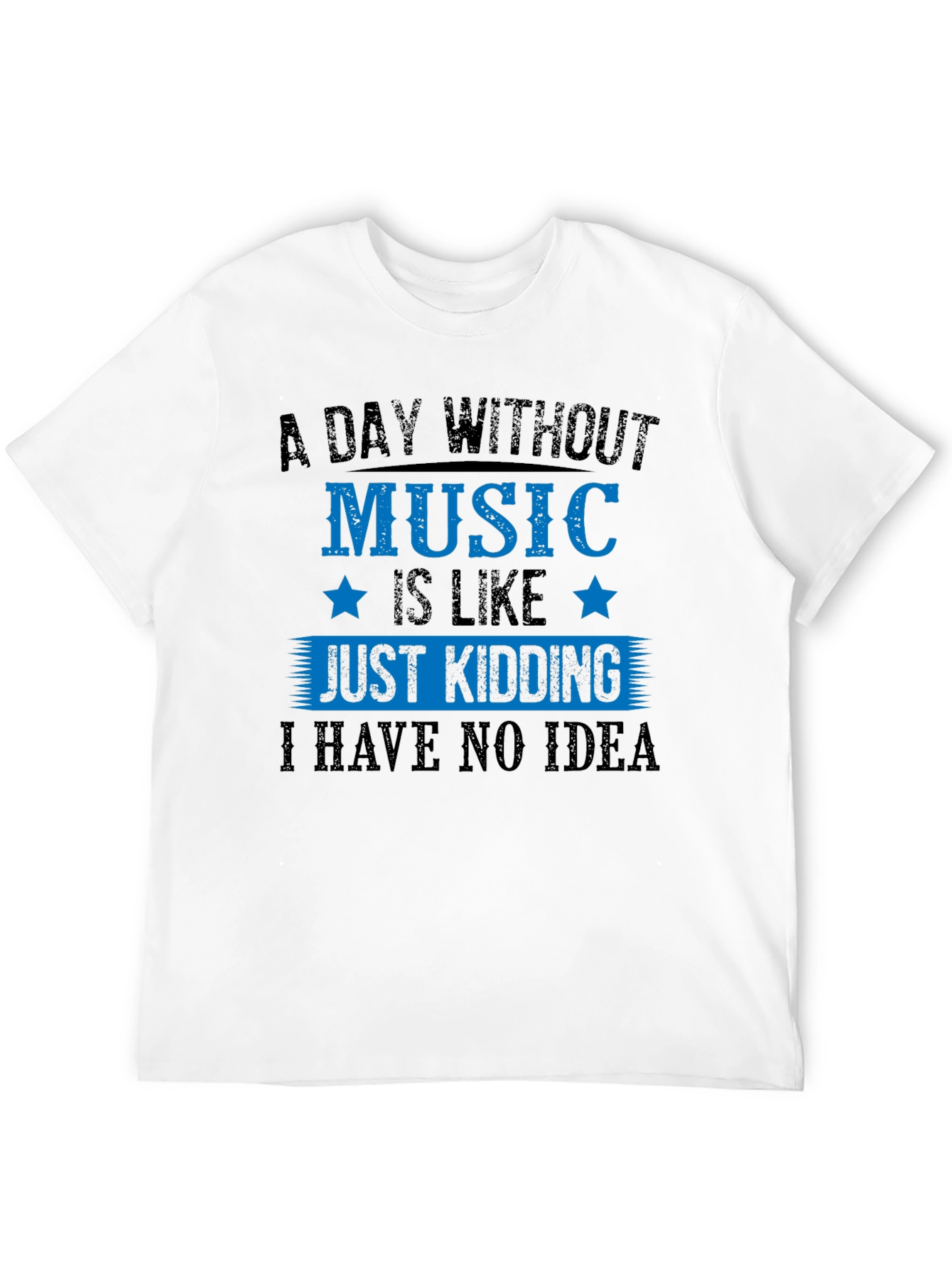 Camiseta Negra con Diseño Musical Humorístico