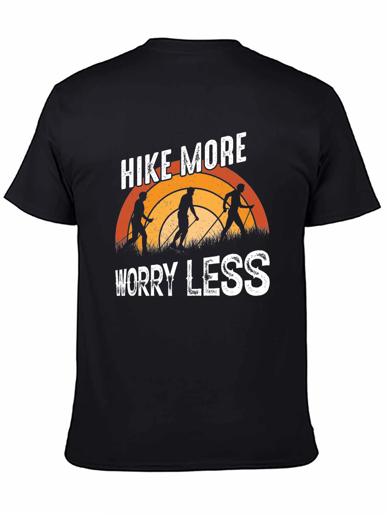 Camiseta Negra Hike More Worry Less