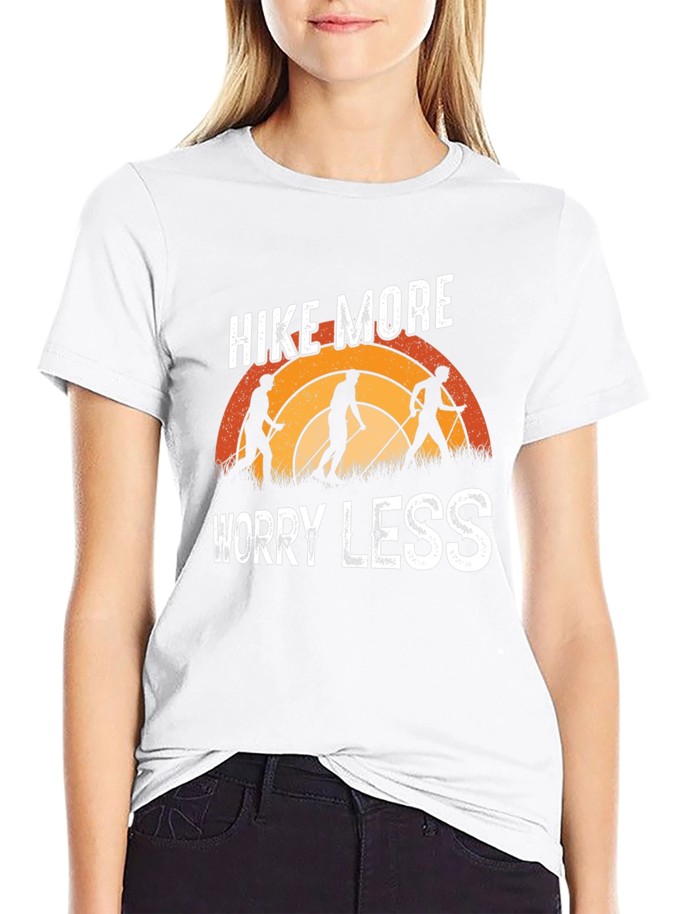 Camiseta Negra Hike More Worry Less