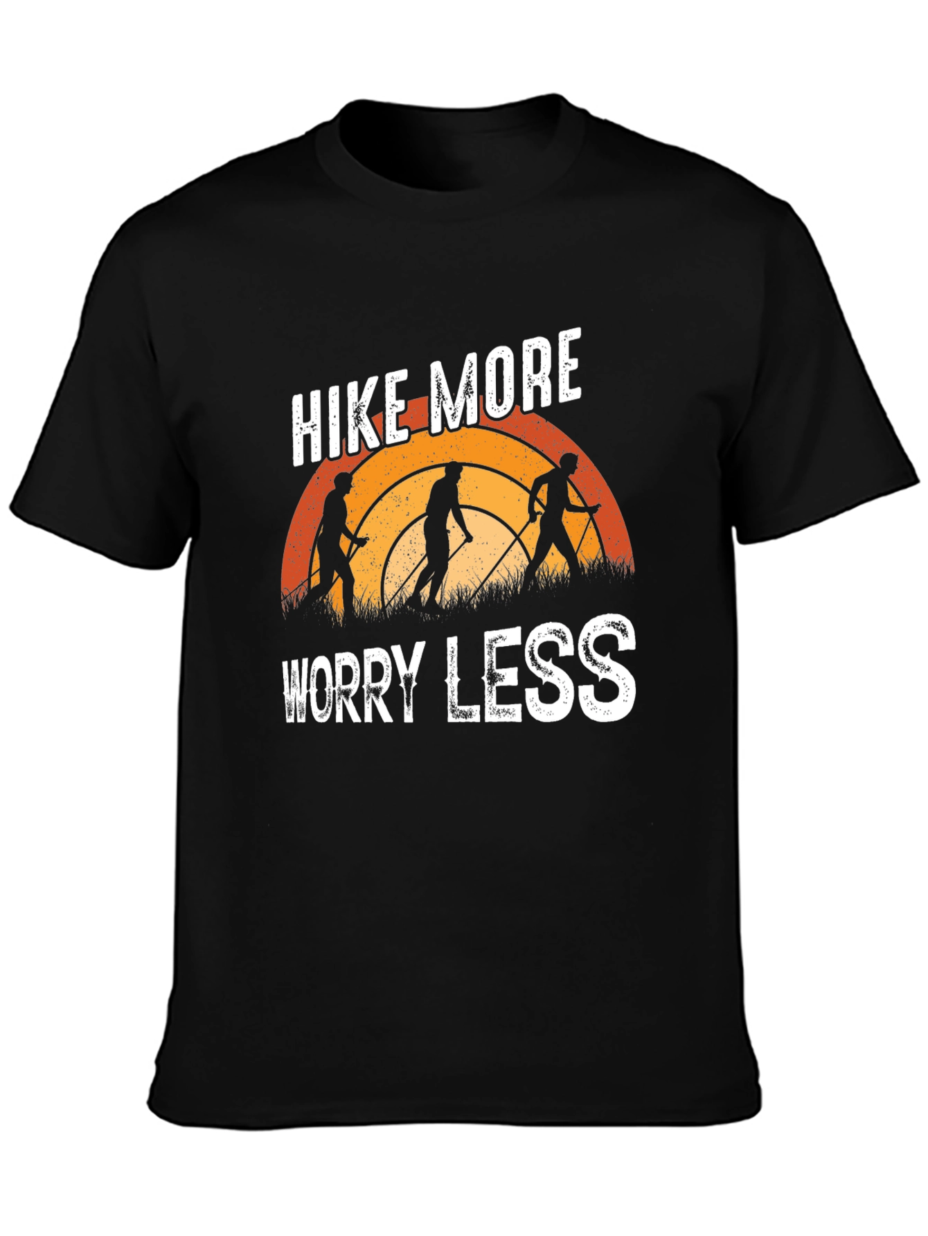 Camiseta Negra Hike More Worry Less
