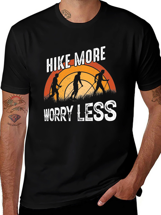 Camiseta Negra Hike More Worry Less