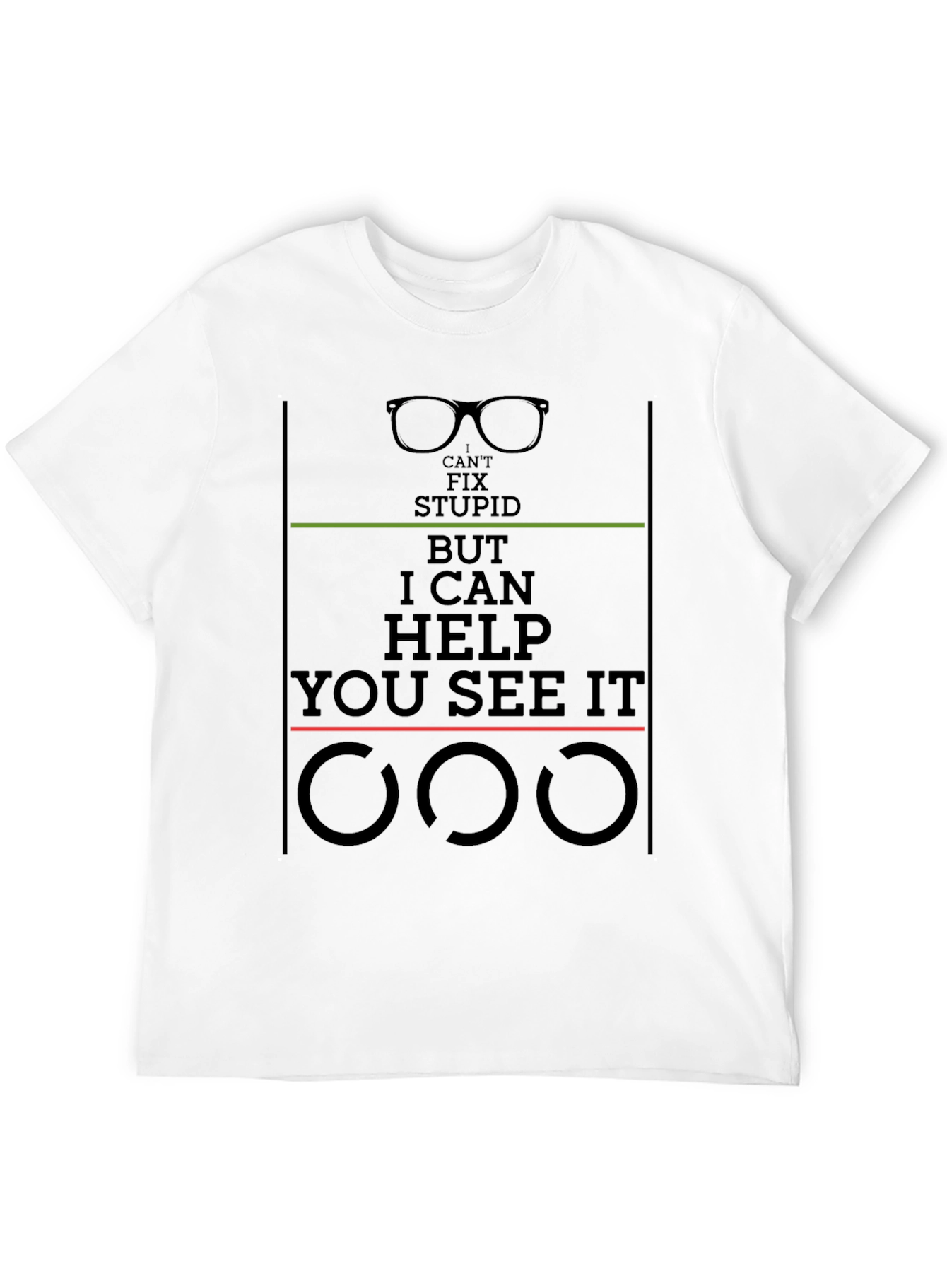 Camiseta Negra: No Puedo Arreglar la Estupidez