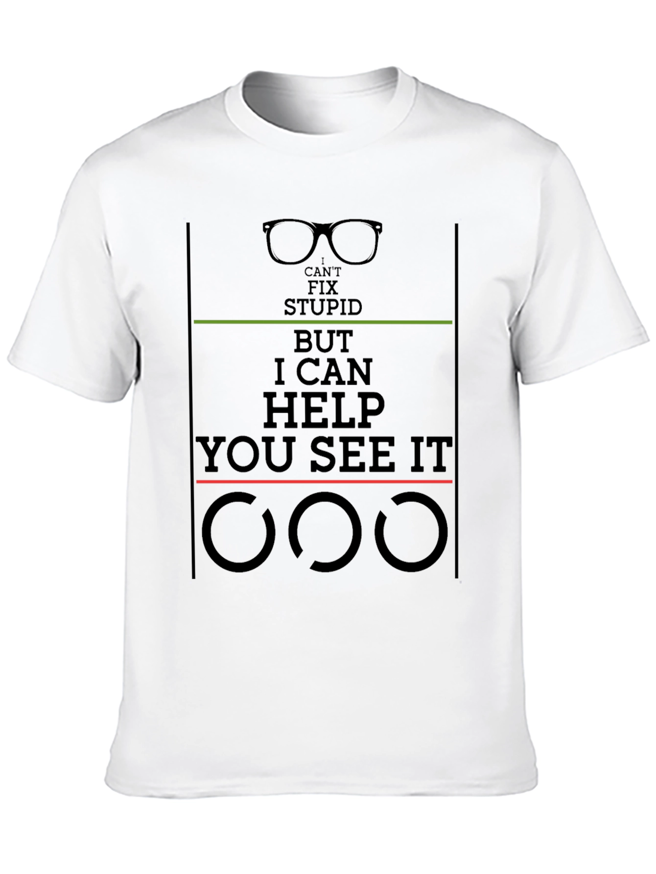 Camiseta Negra: No Puedo Arreglar la Estupidez