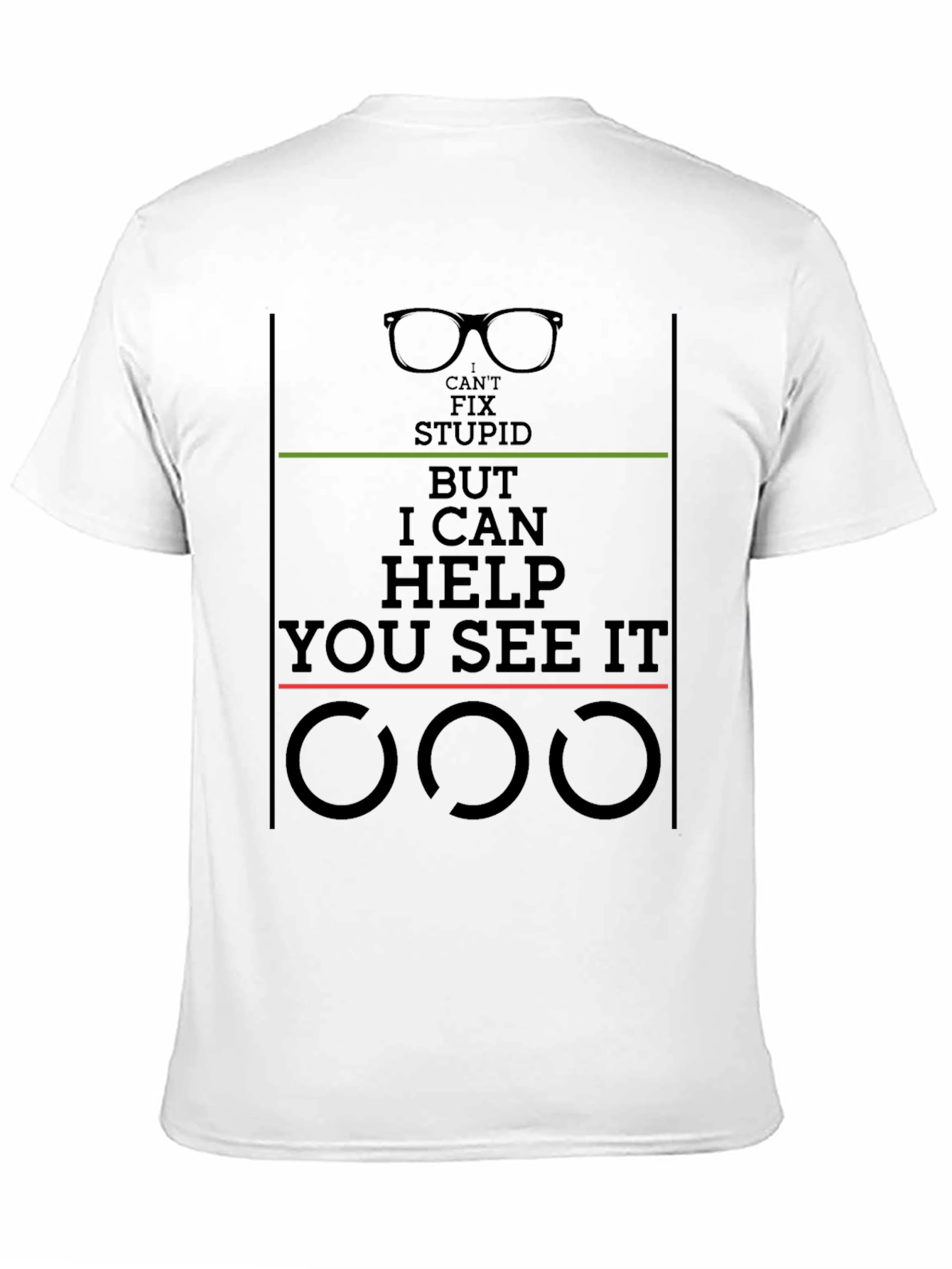 Camiseta Negra: No Puedo Arreglar la Estupidez