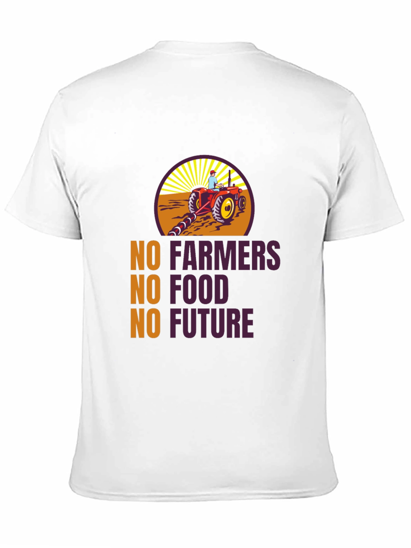 Camiseta Negra: No Agricultores No Comida No Futuro