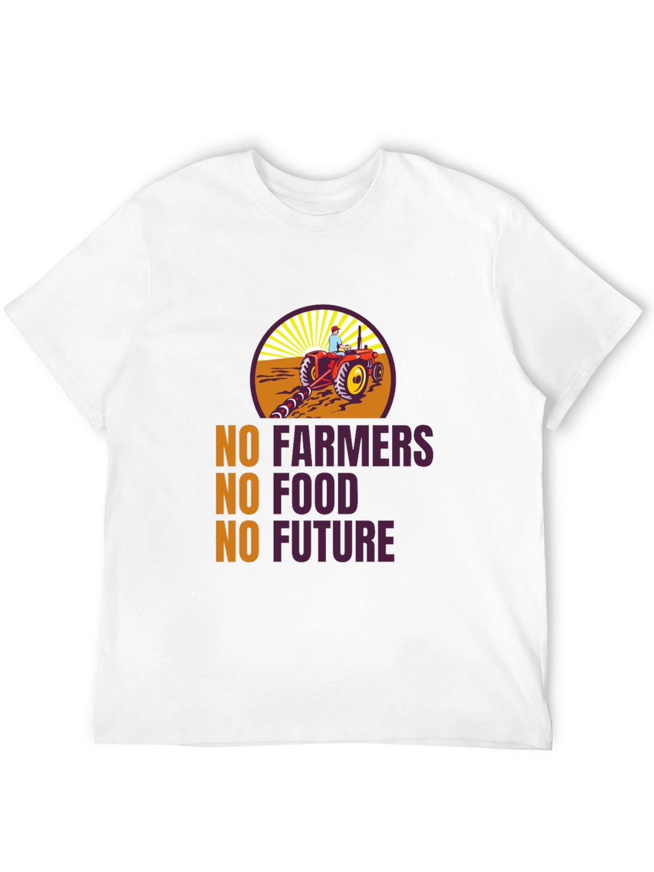 Camiseta Negra: No Agricultores No Comida No Futuro
