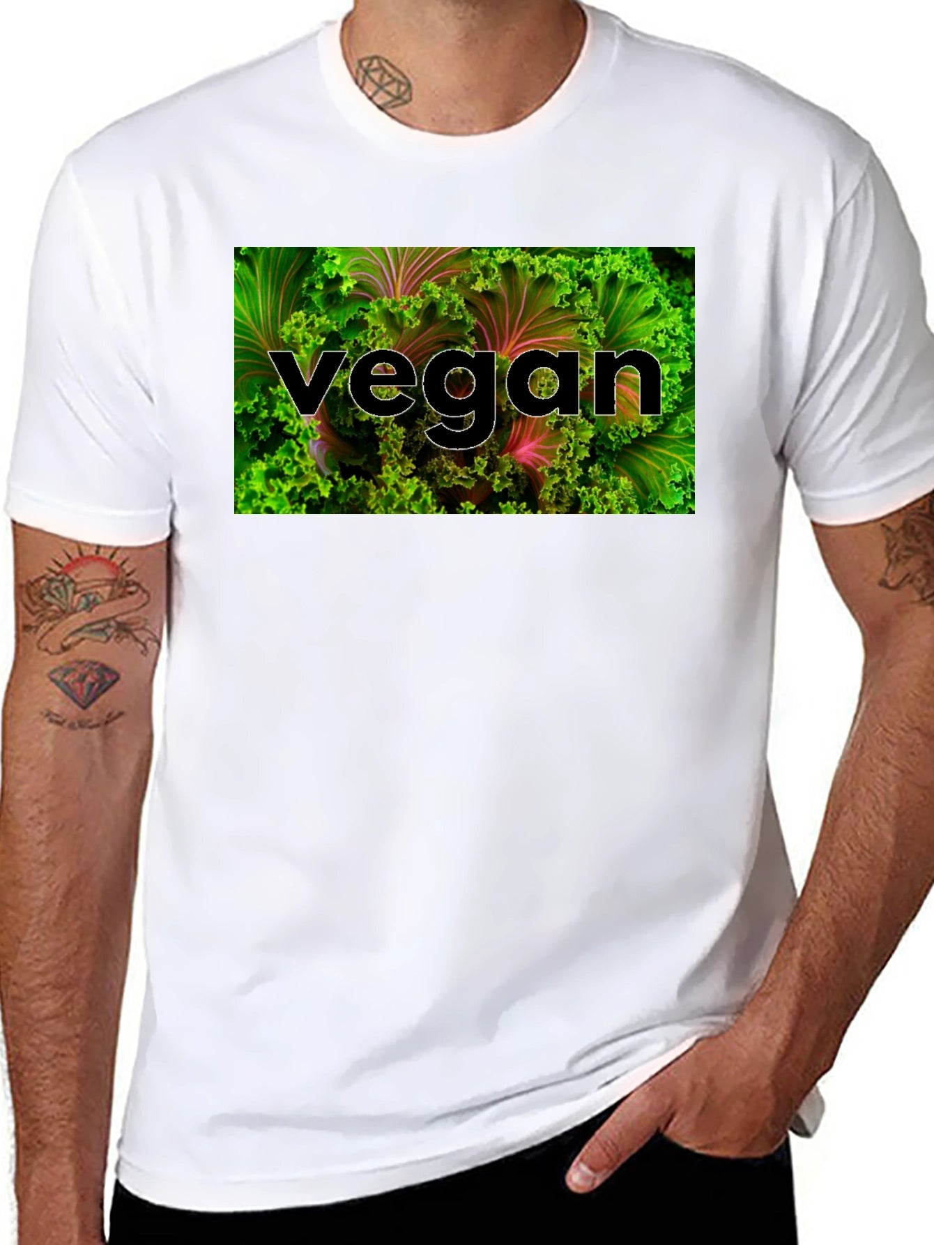 Camiseta Vegana: Diseño Único con Hojas