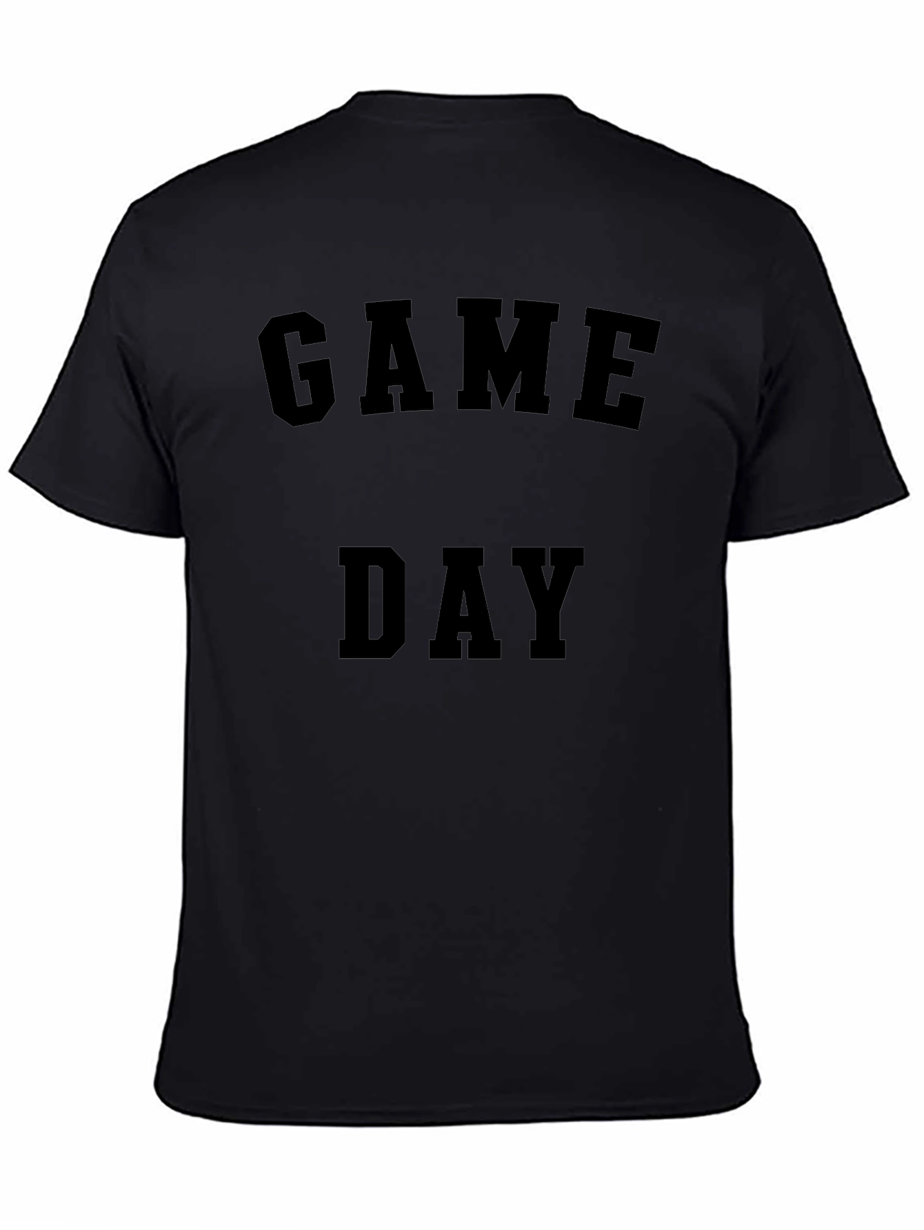Camiseta Negra Día de Juego para Hombre
