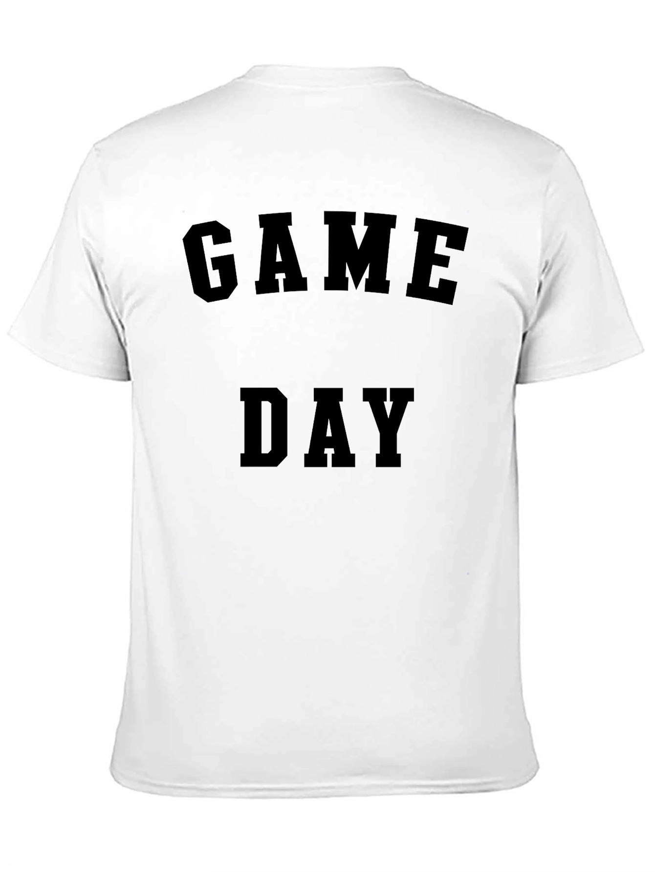 Camiseta Negra Día de Juego para Hombre