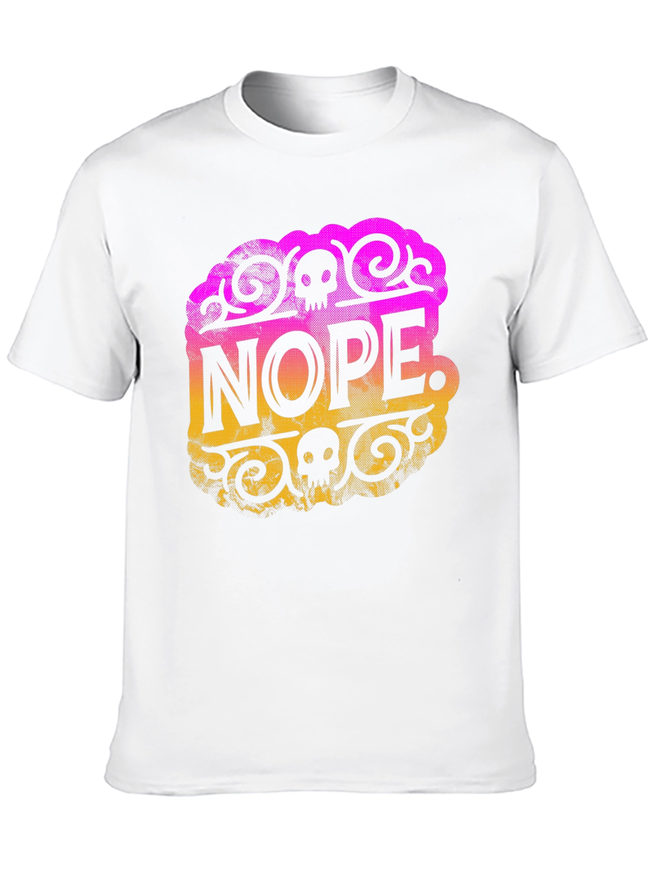 Camiseta Negra Nope con Diseño Gráfico Original